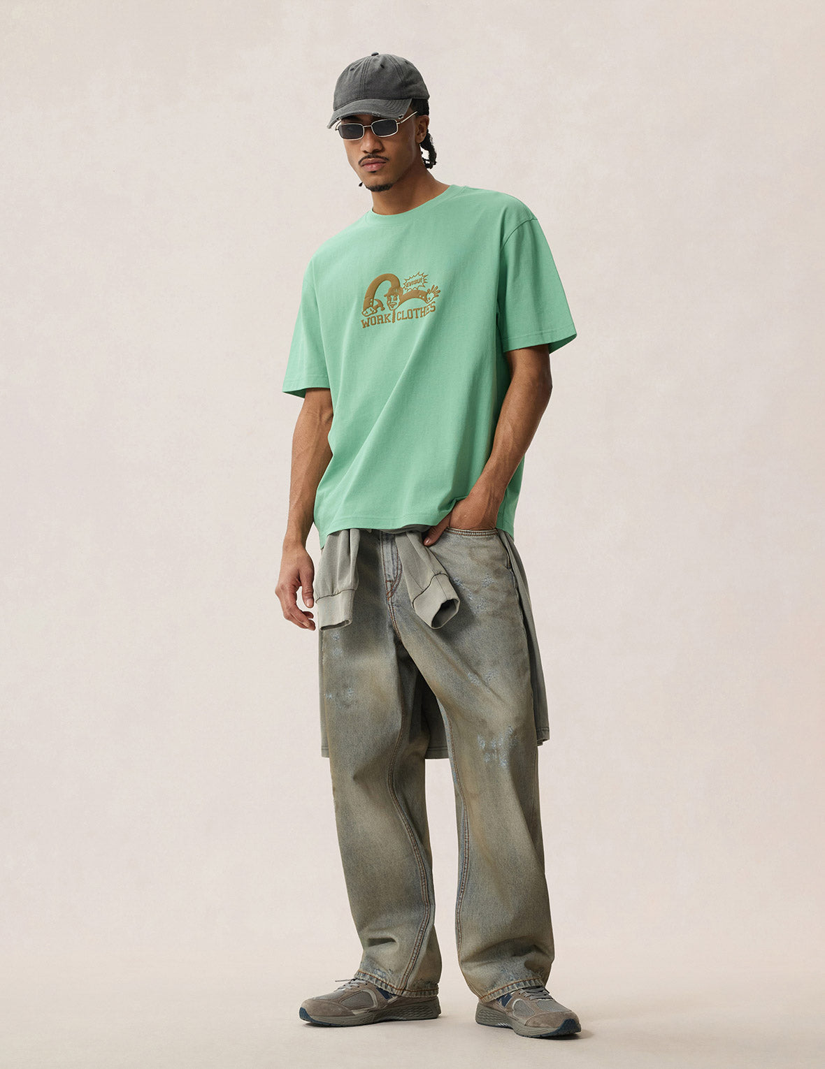 ウェスタンマイニングカモメグラフィックTシャツ