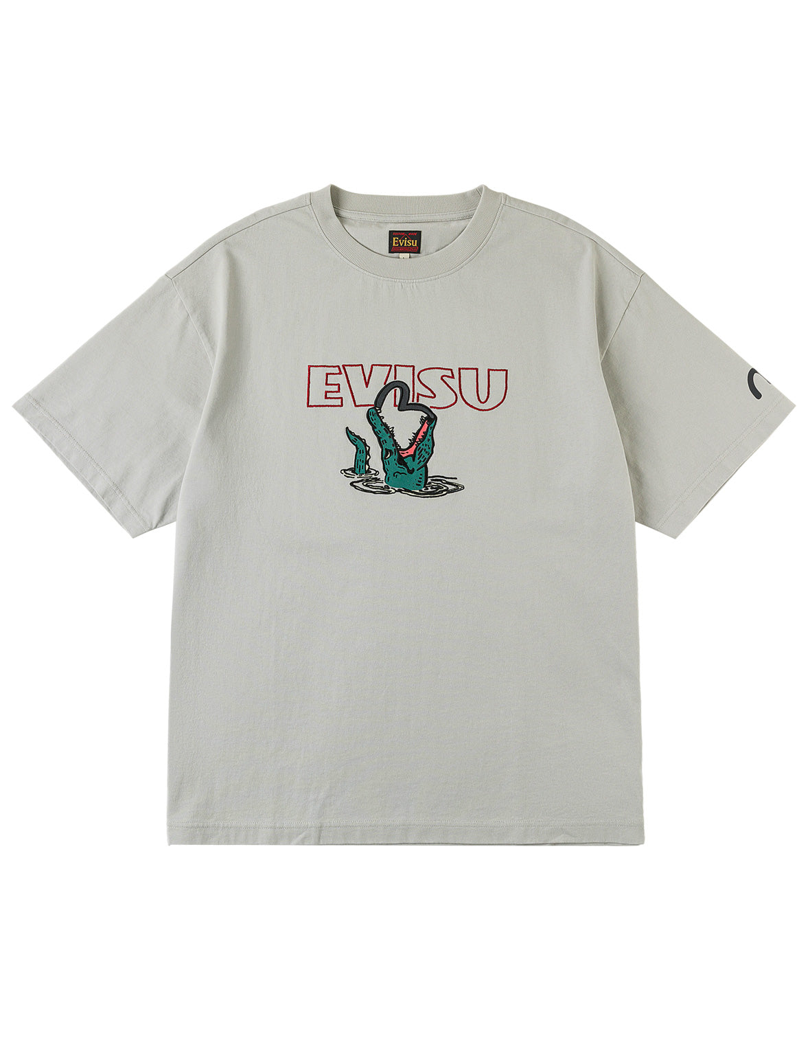アリゲーターvsカモメアウトライン刺繍Tシャツ