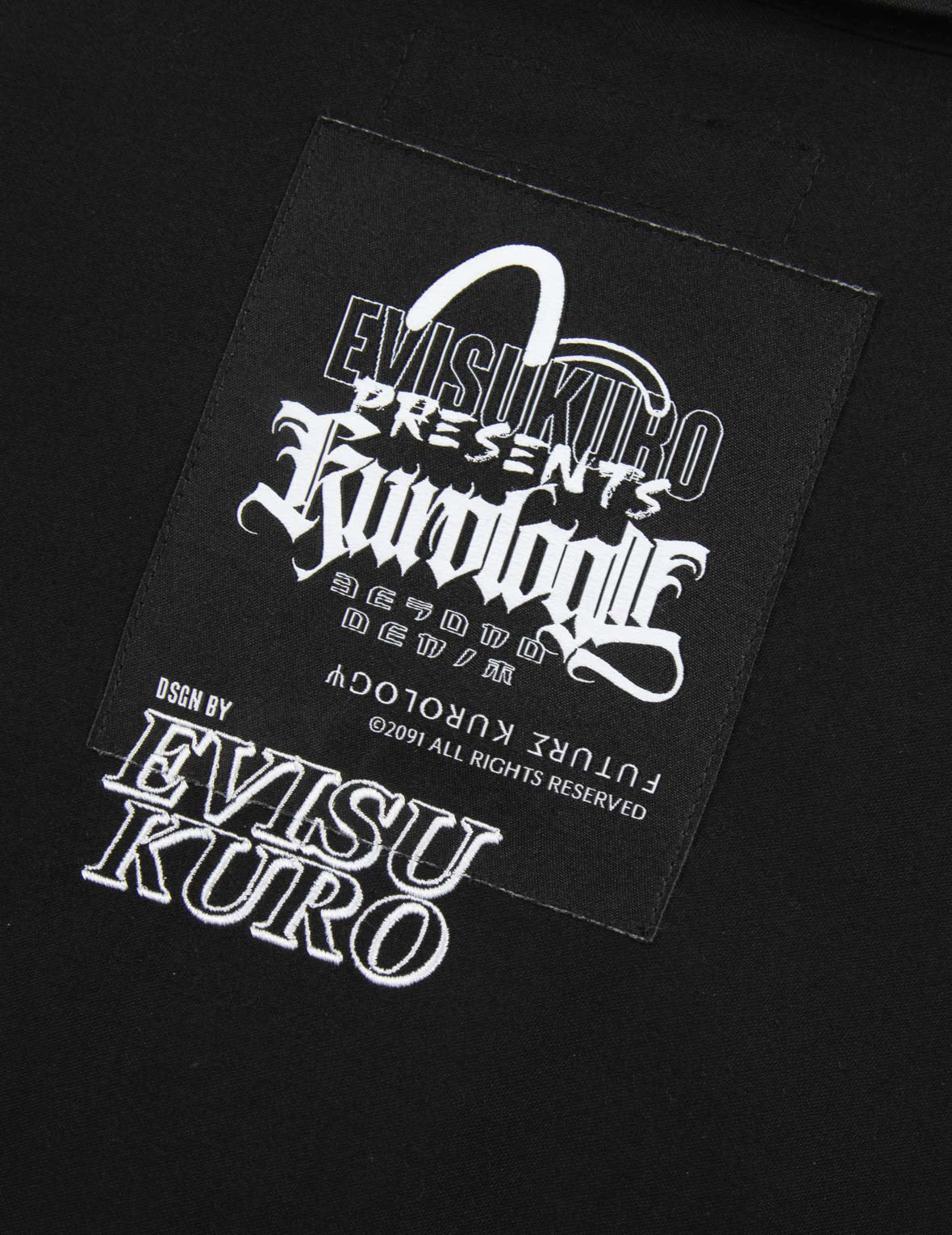 Calligraphy Logo Printed Label Jacket