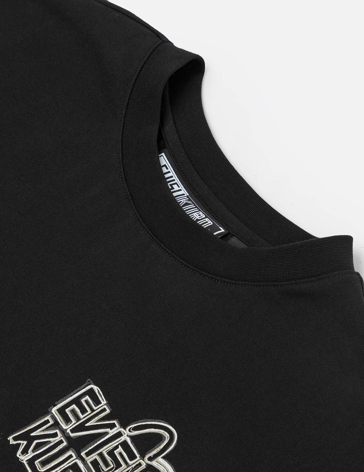 手描きプリントレギュラーフィットTシャツ