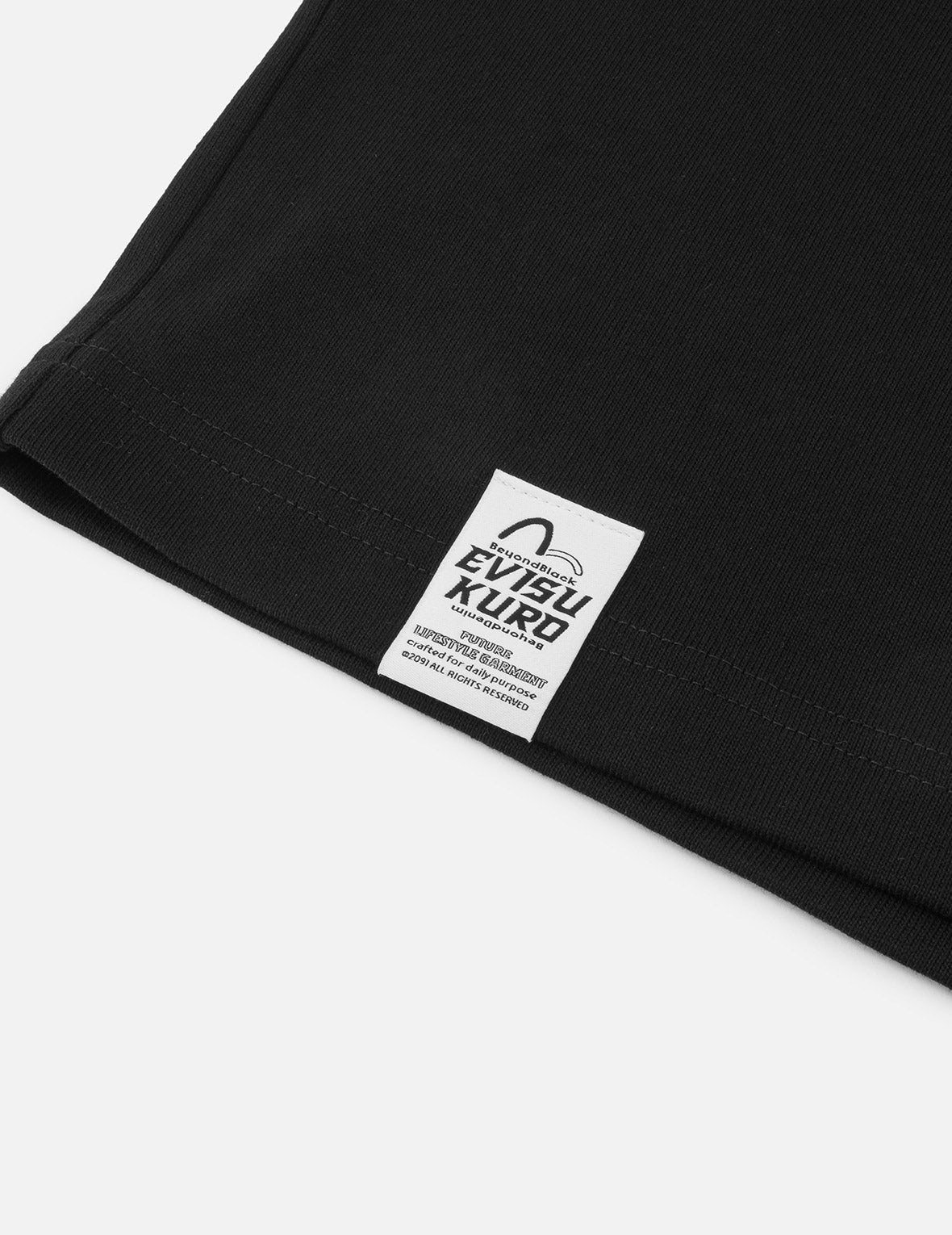 メタリックロゴ＆スローガンプリント レギュラーフィット Tシャツ