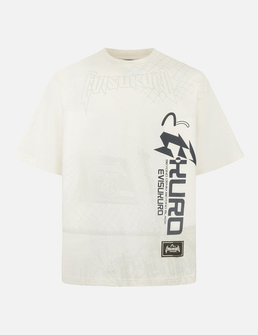 ロゴ＆カモメプリント オーバーサイズ Tシャツ