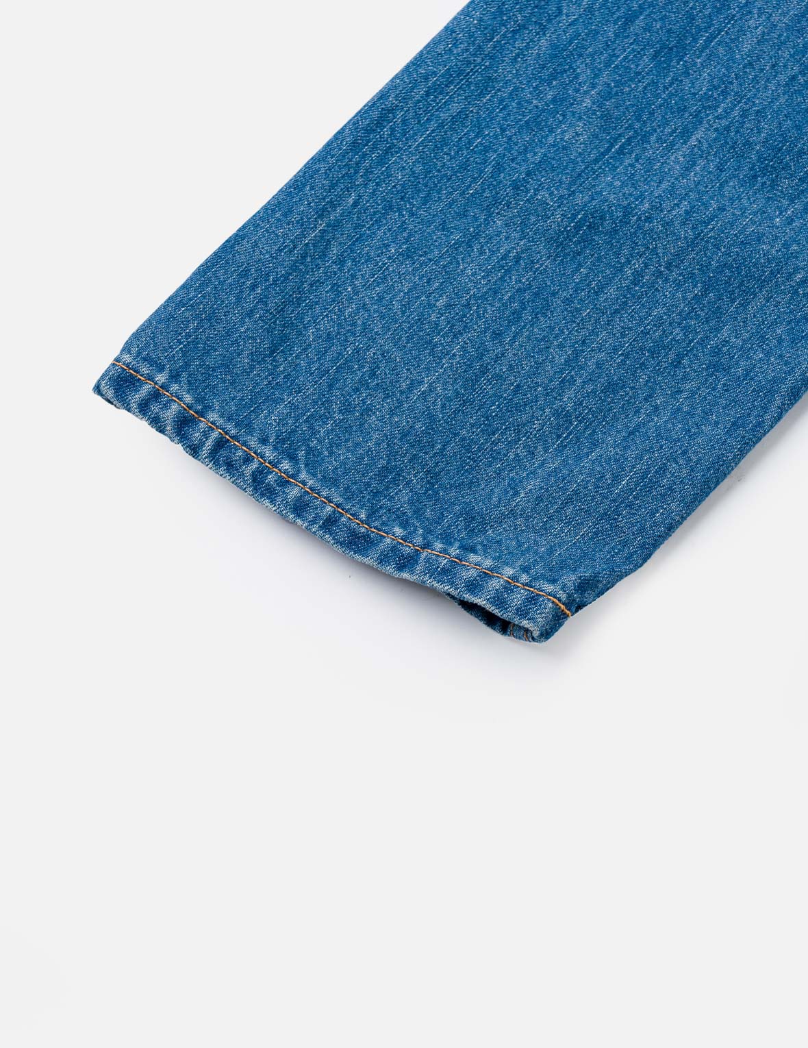 Light-washed Seagull Print Taper Fit Jeans #2017