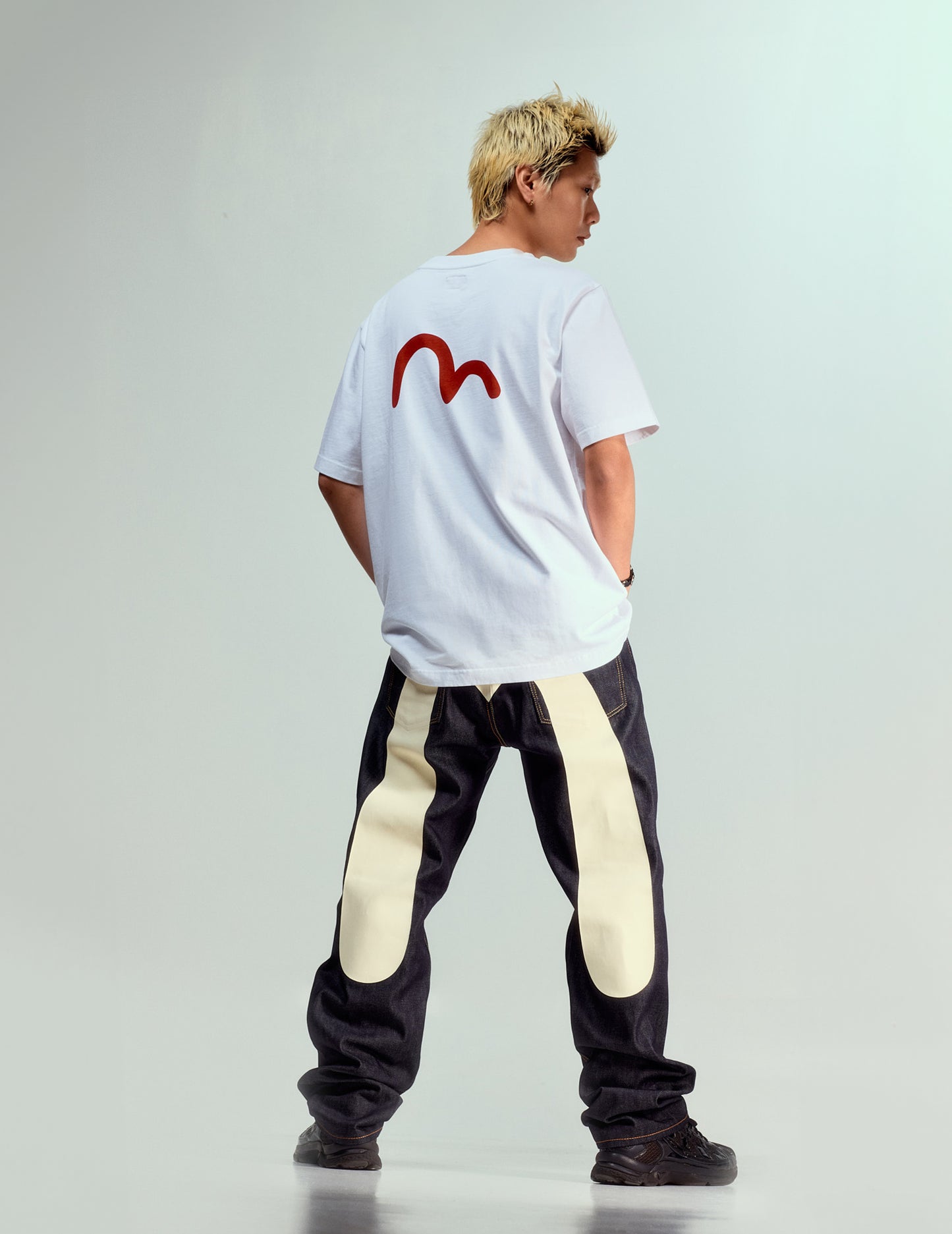 [PRE-ORDER] Daicock Print Baggy Jeans #2000