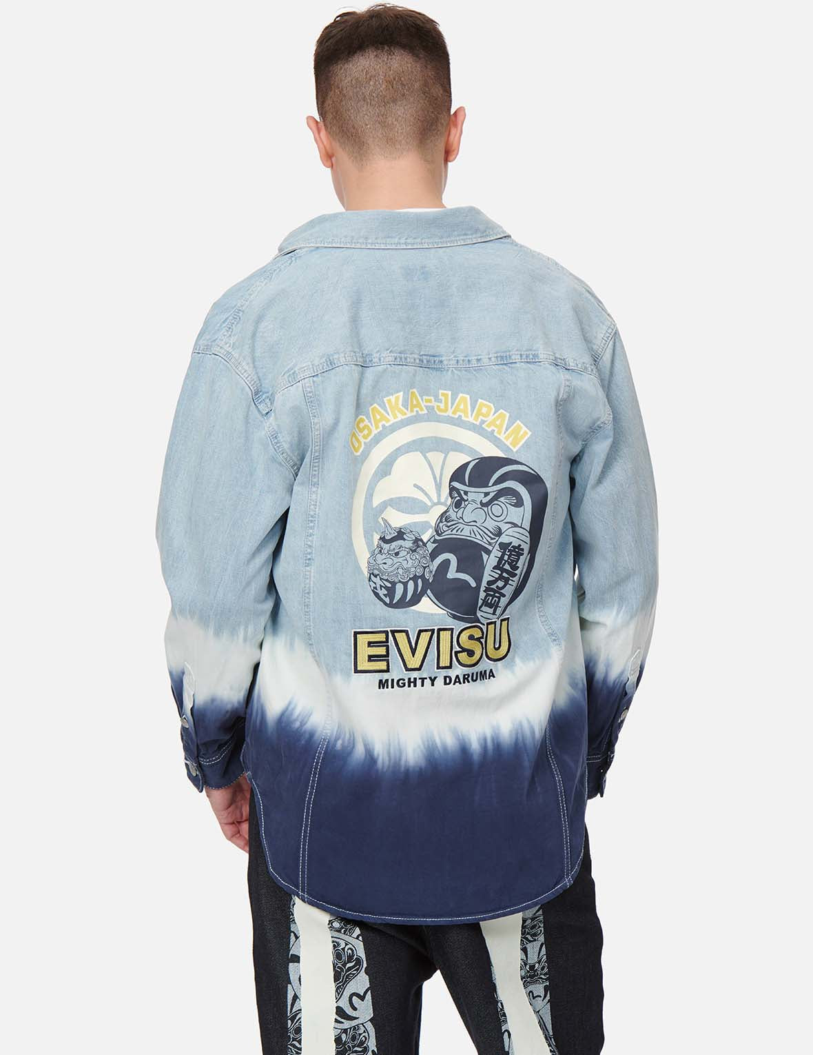 Tie-dye Denim Shirt Jacket