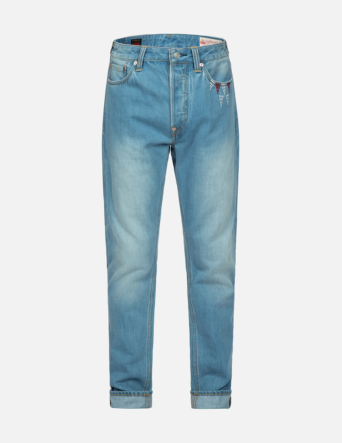 送料無料 日本 Embroidered Nomadic-pattern Daicock Jeans Carrot-Fit Insert コレクション