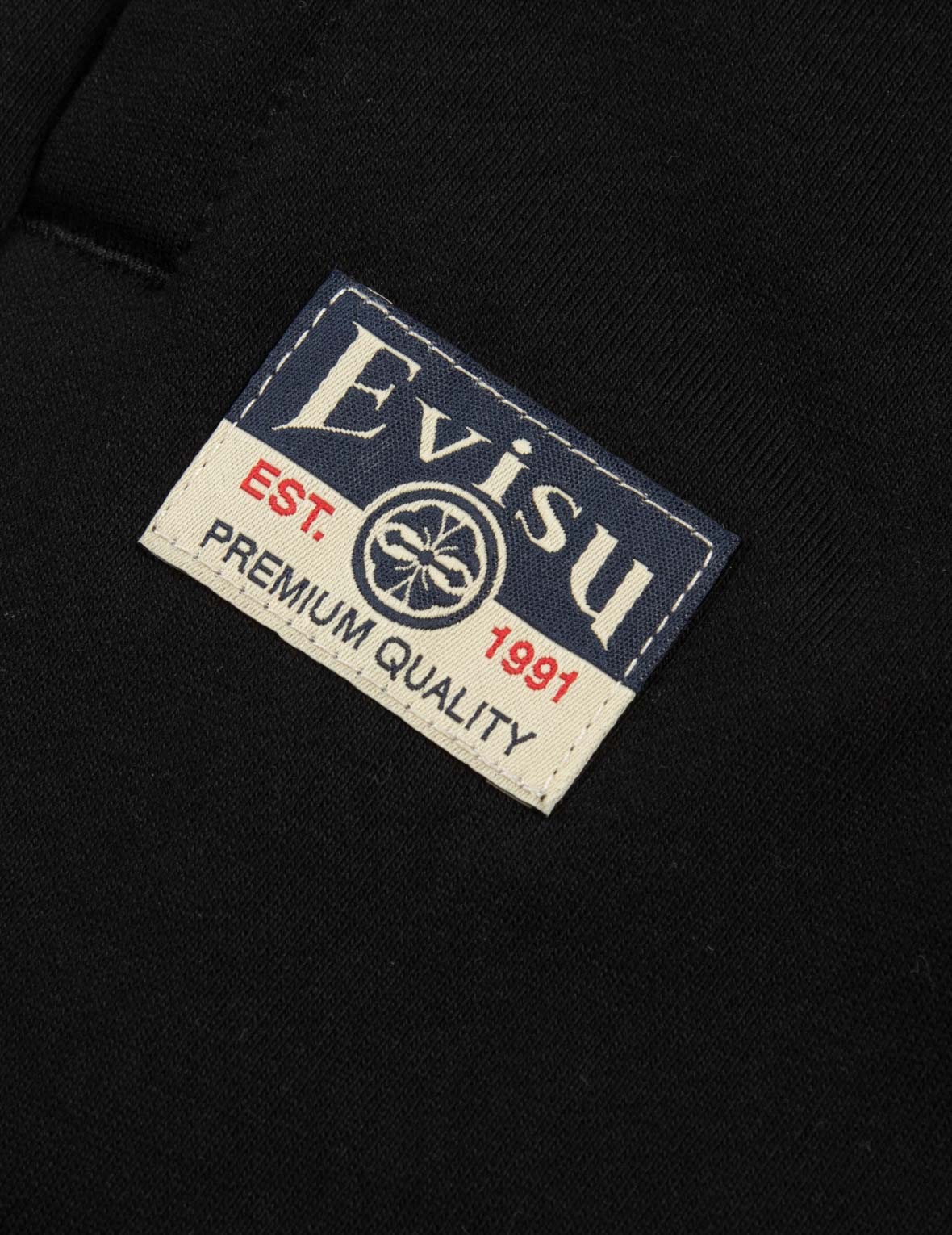 花札柄大黒プリントのレギュラーフィットスウェットパンツ – EVISU