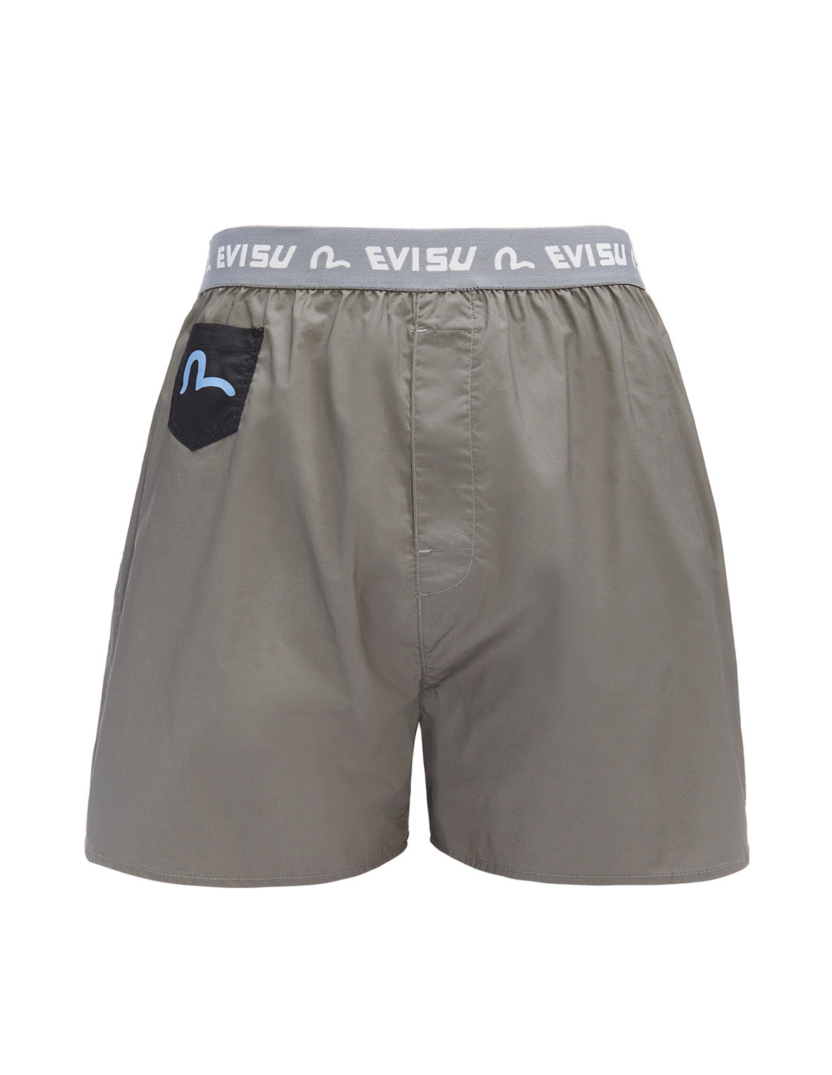 リボンオーバーラップ大黒とカモメプリントボクサーショーツ – EVISU