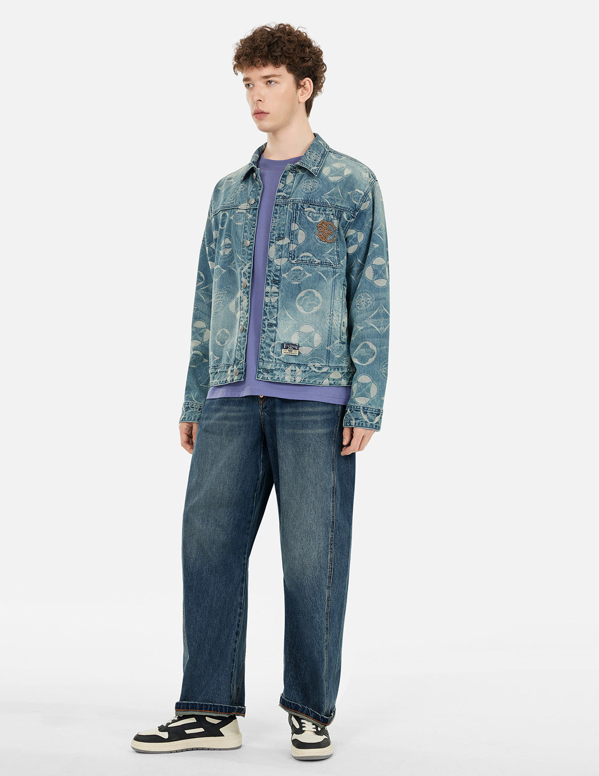 家紋ジャカードポケット3Dフィットジーンズ – EVISU