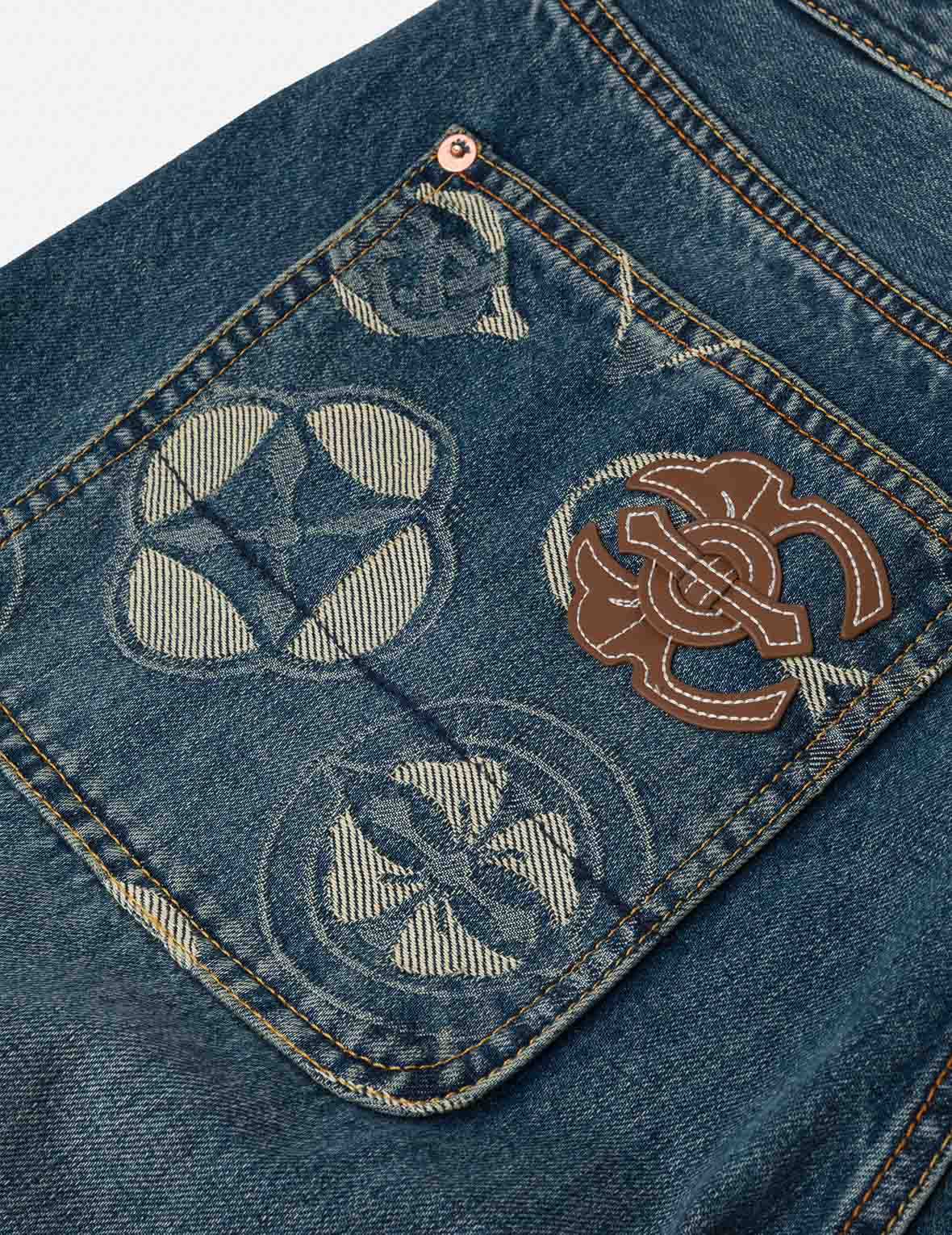 家紋ジャカードポケット3Dフィットジーンズ – EVISU