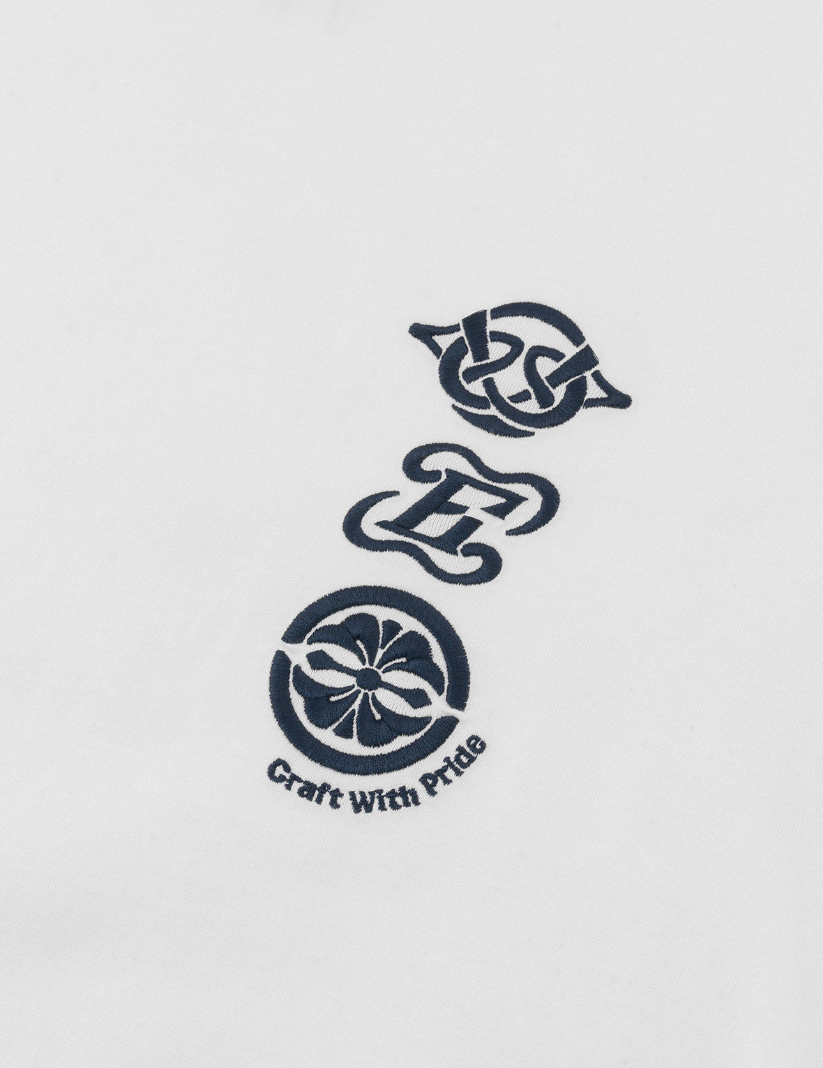 カモメ刺繍 & マルチロゴプリント レギュラーフィット Tシャツ
