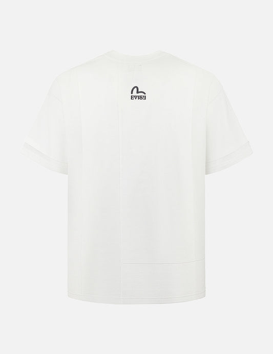 Multi-print and Fabric Blocking Relax Fit T-shirt