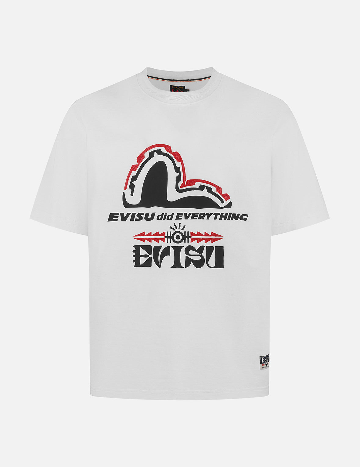 トーテム カモメ & ロゴプリント レギュラーフィット Tシャツ