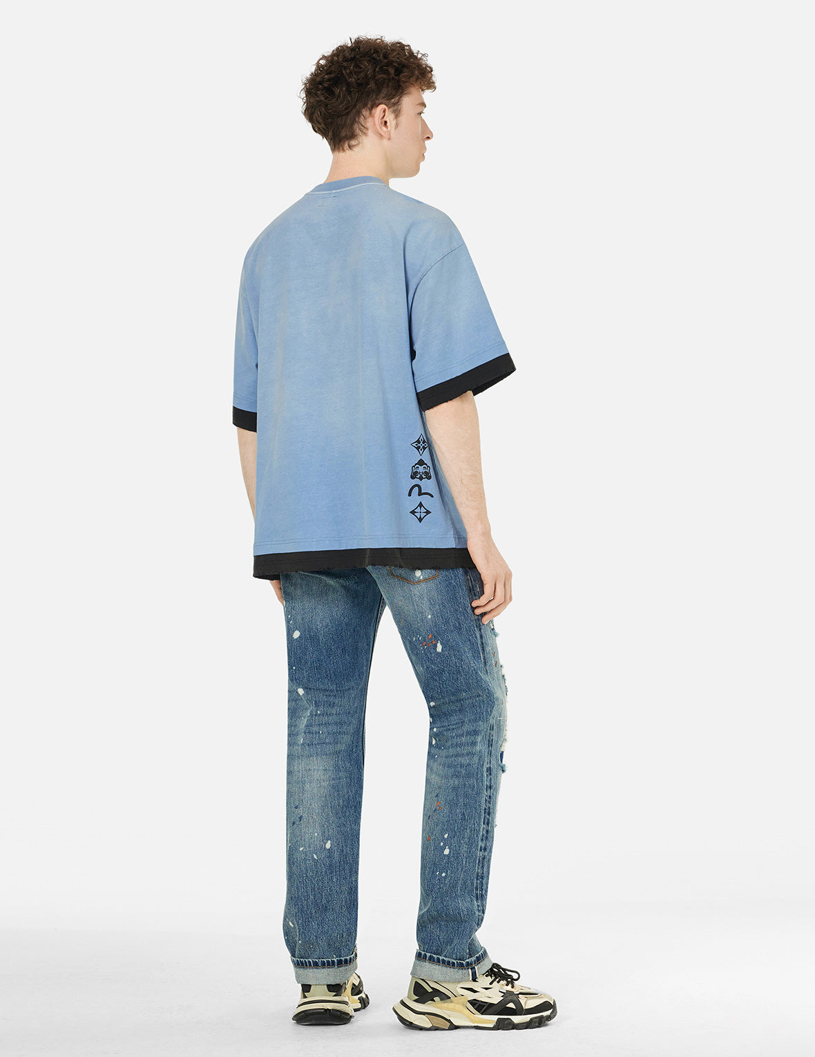 ウォッシュ2-in-1オーバーサイズTシャツ – EVISU