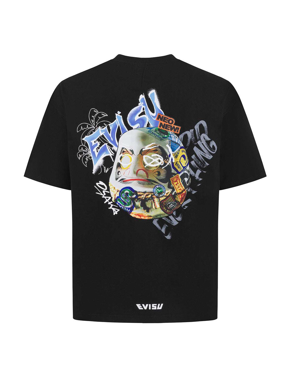 ステッカー 仏頭 ルーズフィット Tシャツ