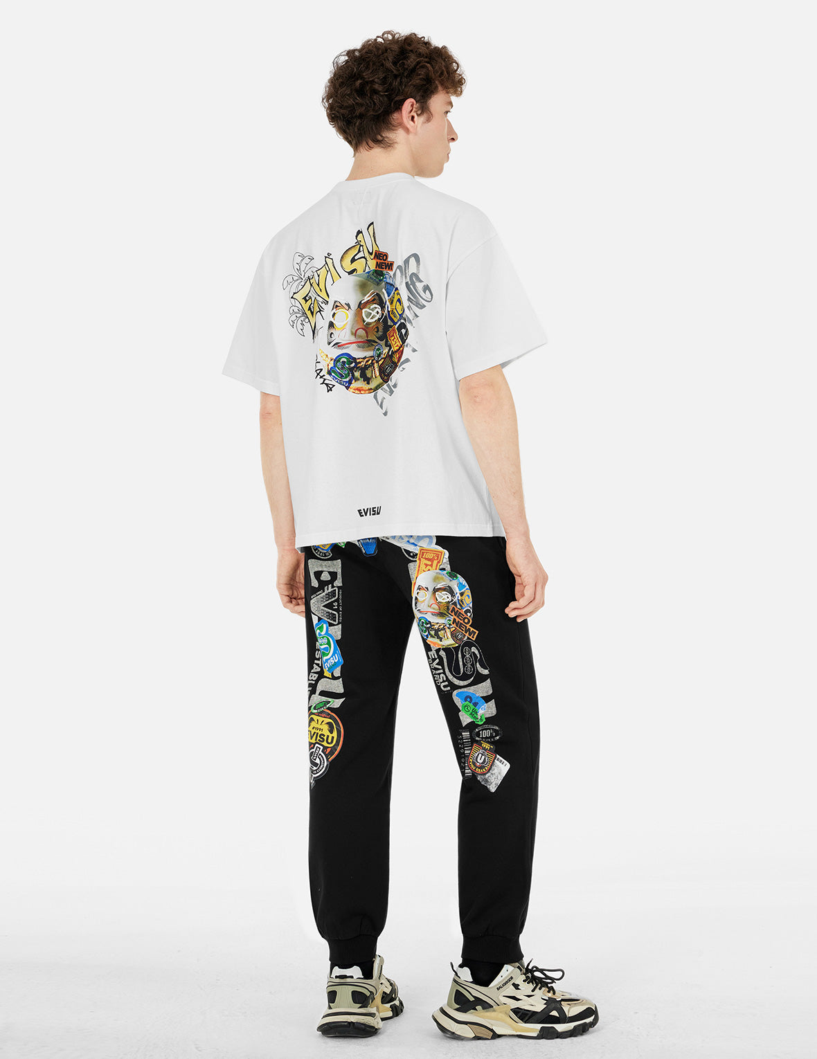 ステッカー 仏頭 ルーズフィット Tシャツ