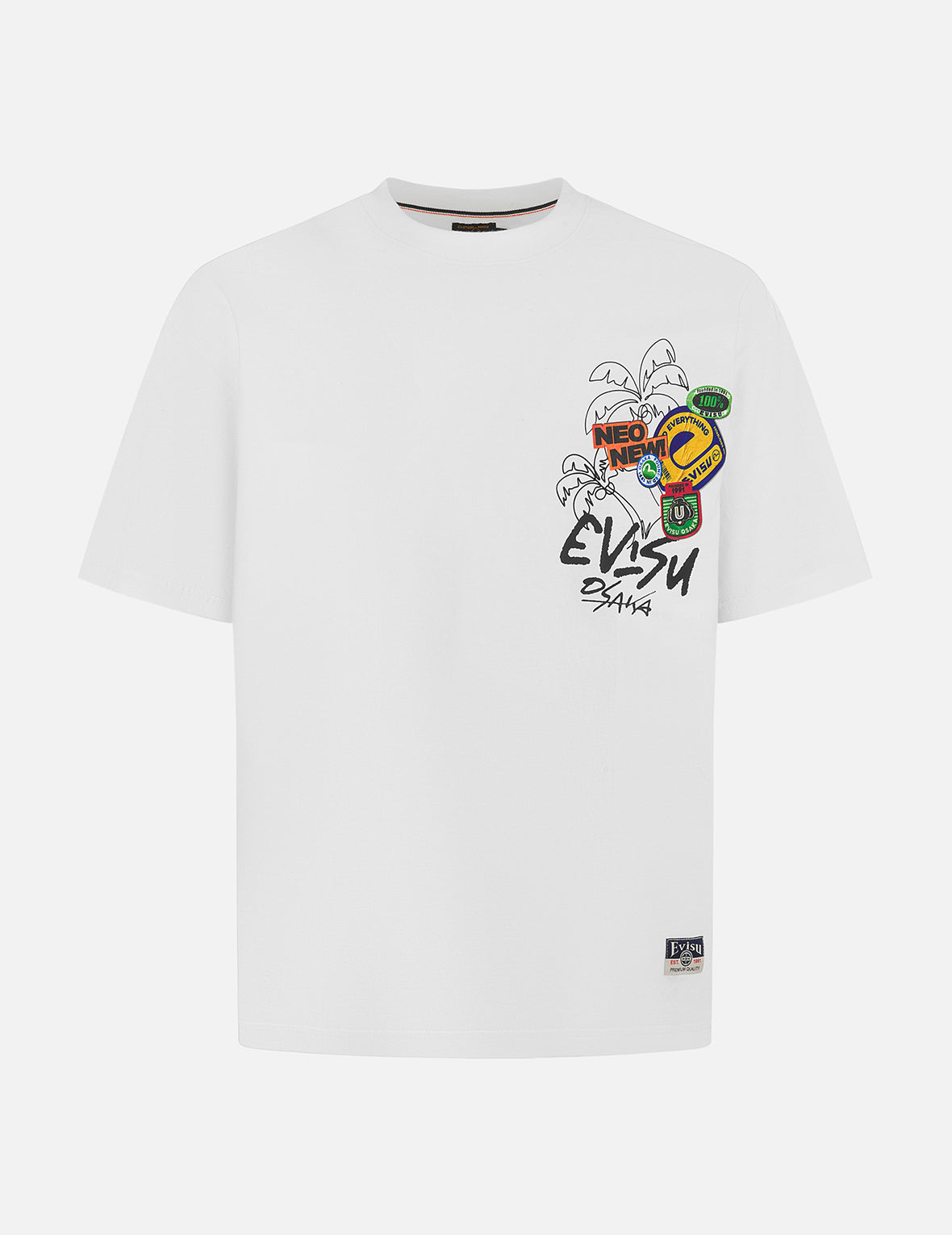 ステッカー 仏頭 ルーズフィット Tシャツ