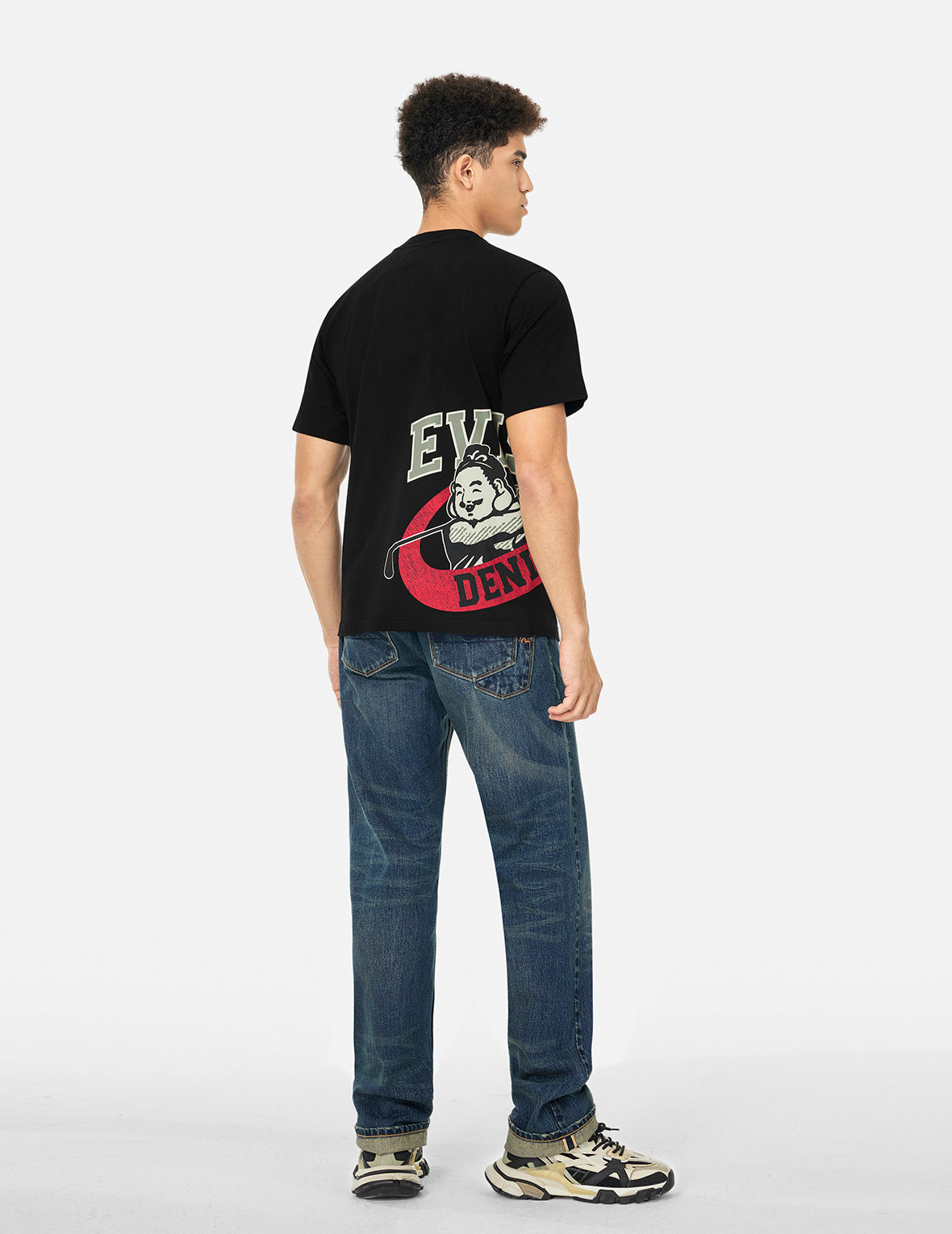 仏頭ゴルフプリント レギュラーフィットTシャツ