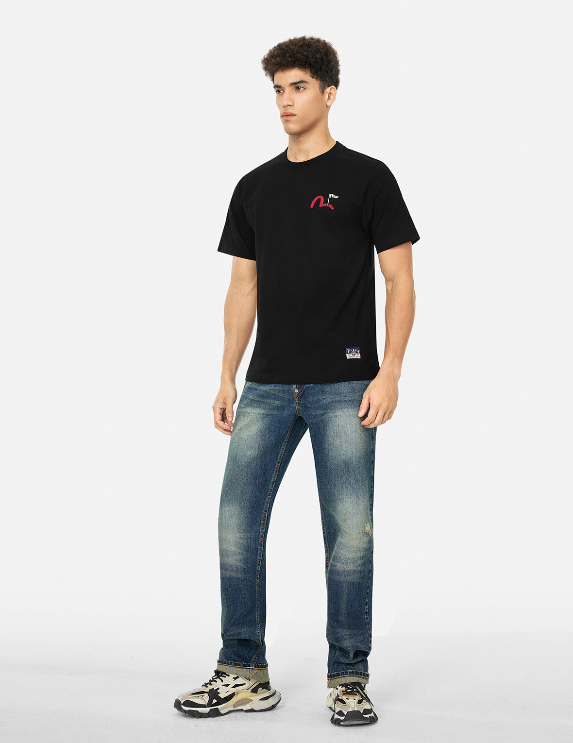 仏頭ゴルフプリント レギュラーフィットTシャツ
