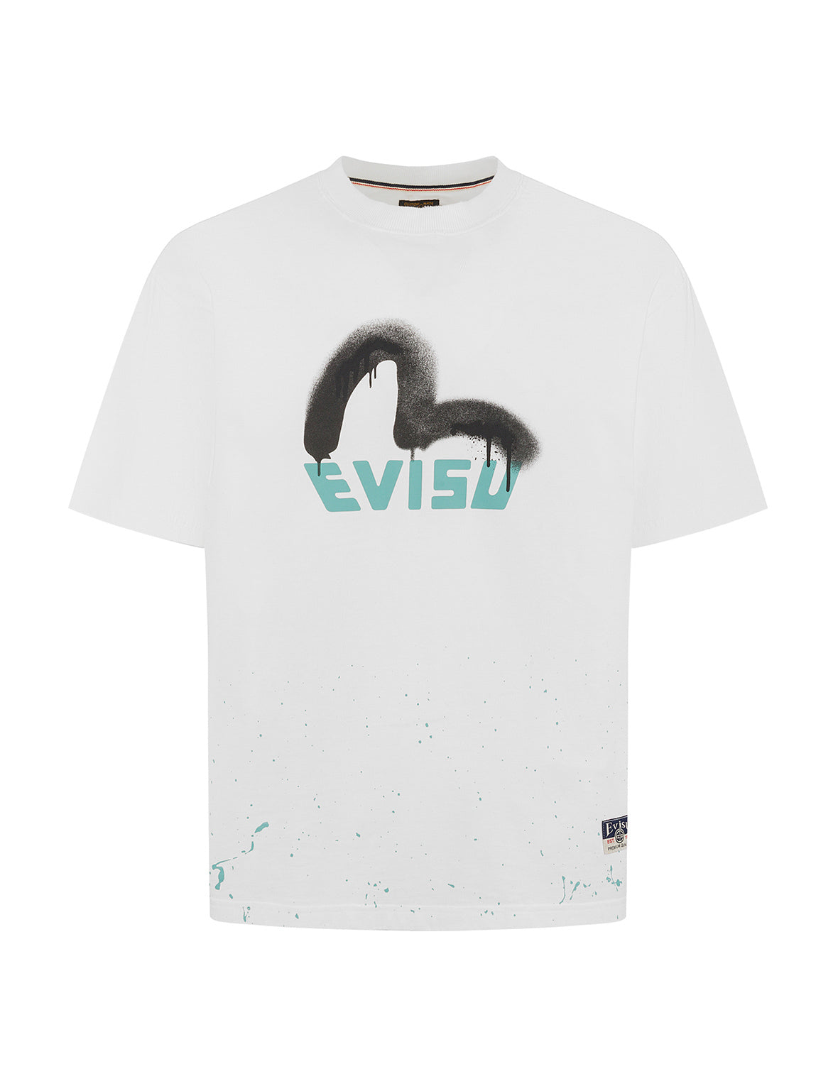 ロゴとカモメプリント リラックスフィットTシャツ