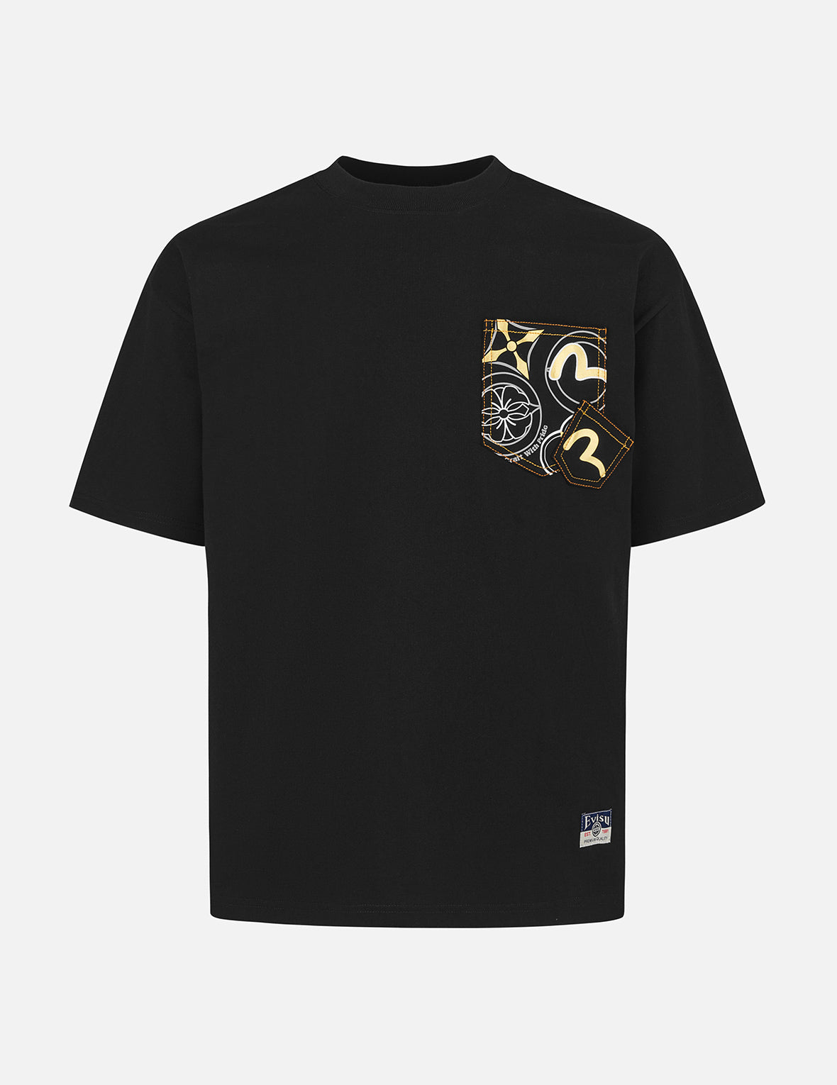 マルチポケットとマルチプリント ルーズフィットTシャツ