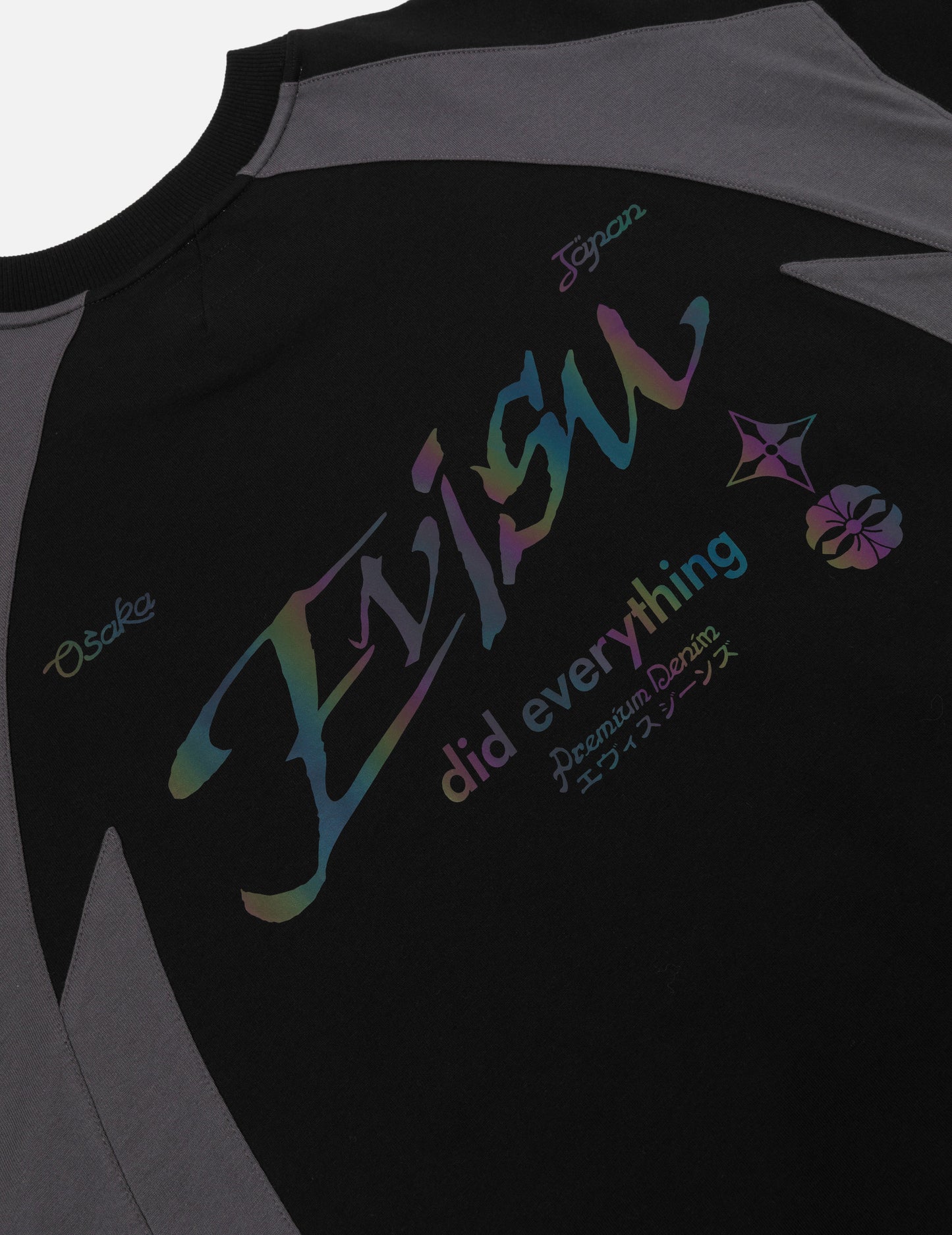 パネル ブロッキング＆カラフル ロゴ プリント ルーズ フィット Tシャツ