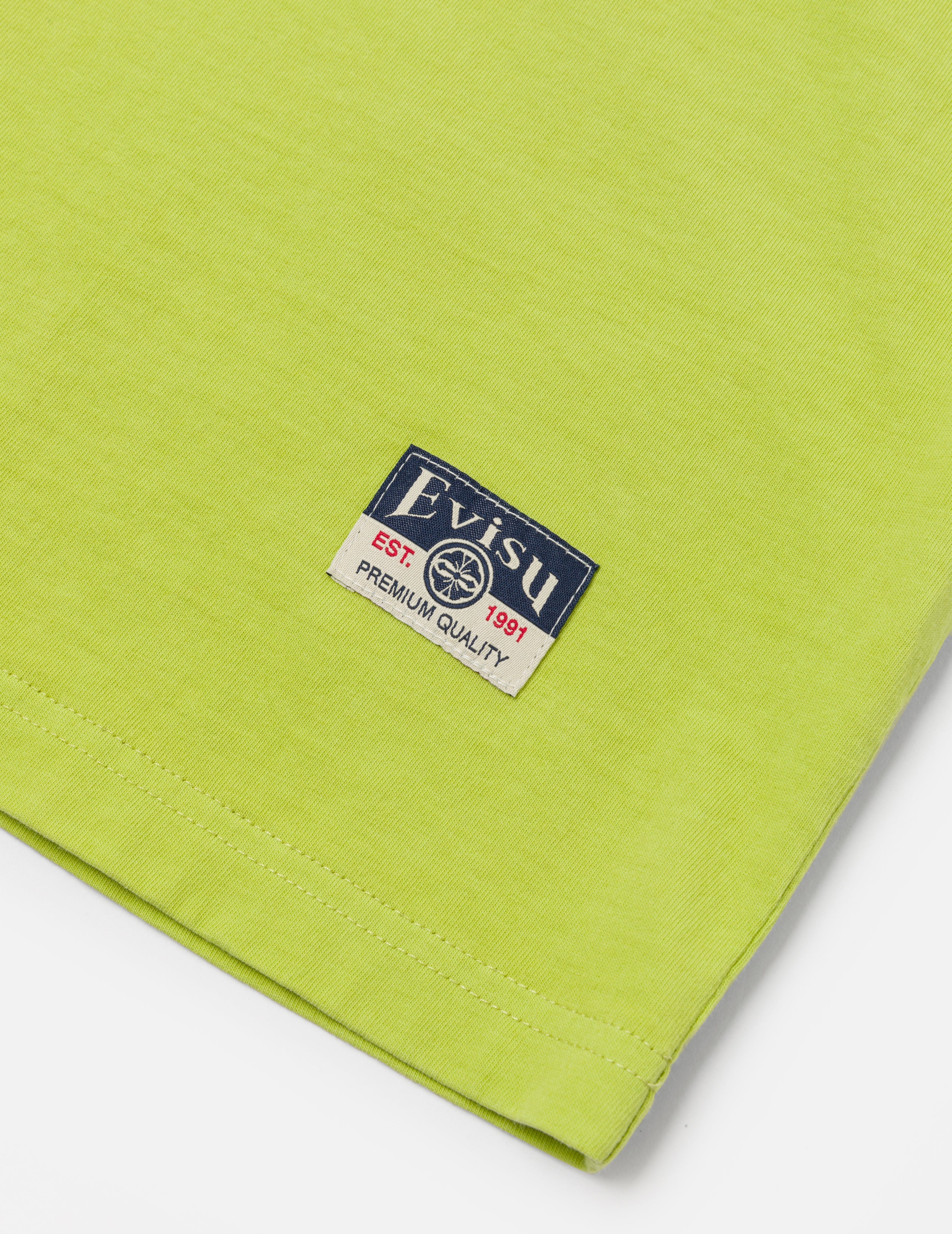 カモメ刺繍ステッチ ポケット リラックスフィット Tシャツ