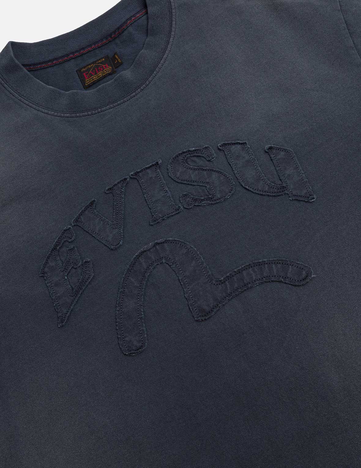 Seagull and Logo Appliqué Embroidery Relax Fit T-Shirt