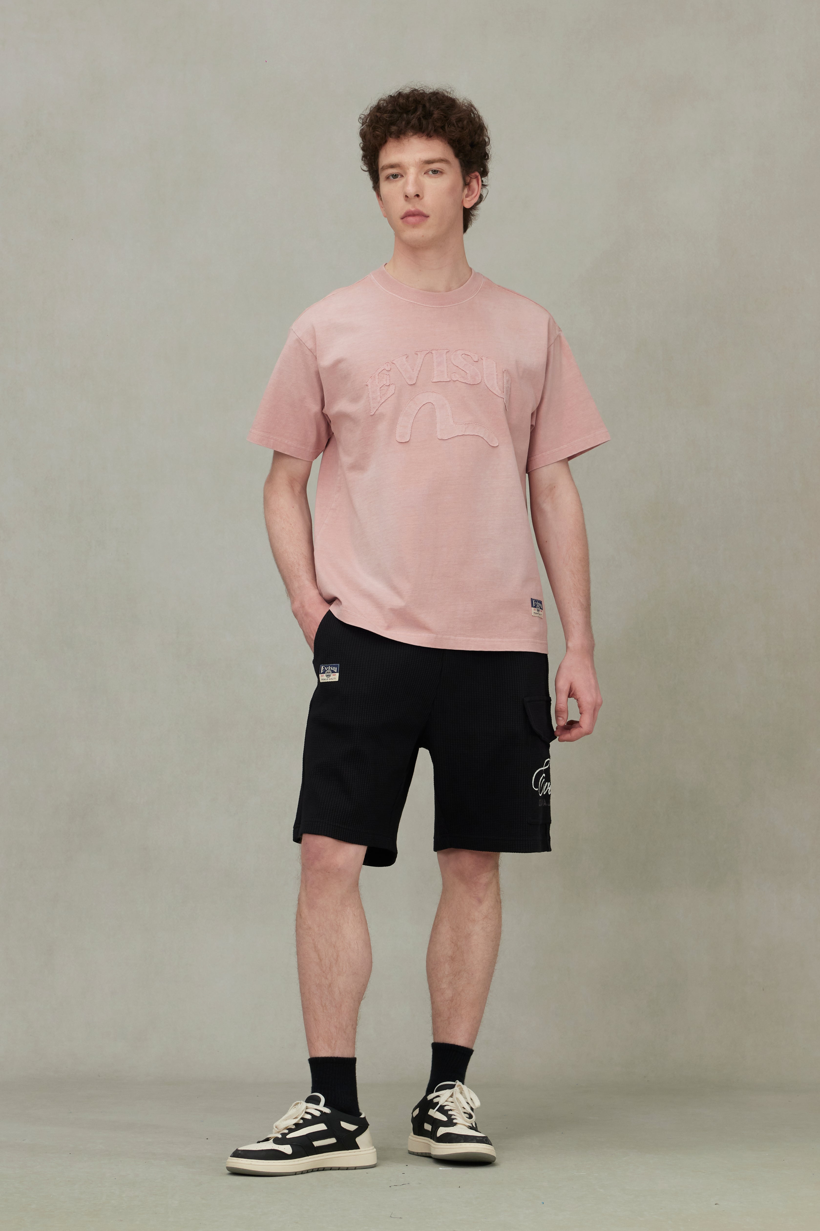 Seagull and Logo Appliqué Embroidery Relax Fit T-Shirt