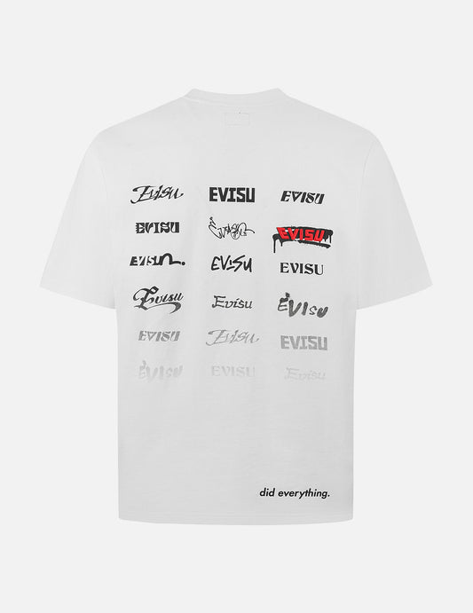 ロゴとスローガンプリント レギュラーフィット Tシャツ  