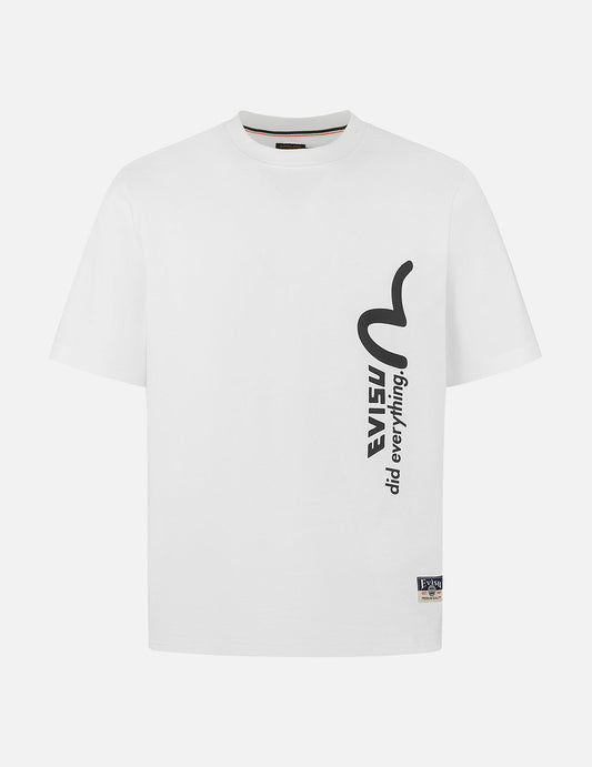ロゴとスローガンプリント レギュラーフィット Tシャツ  