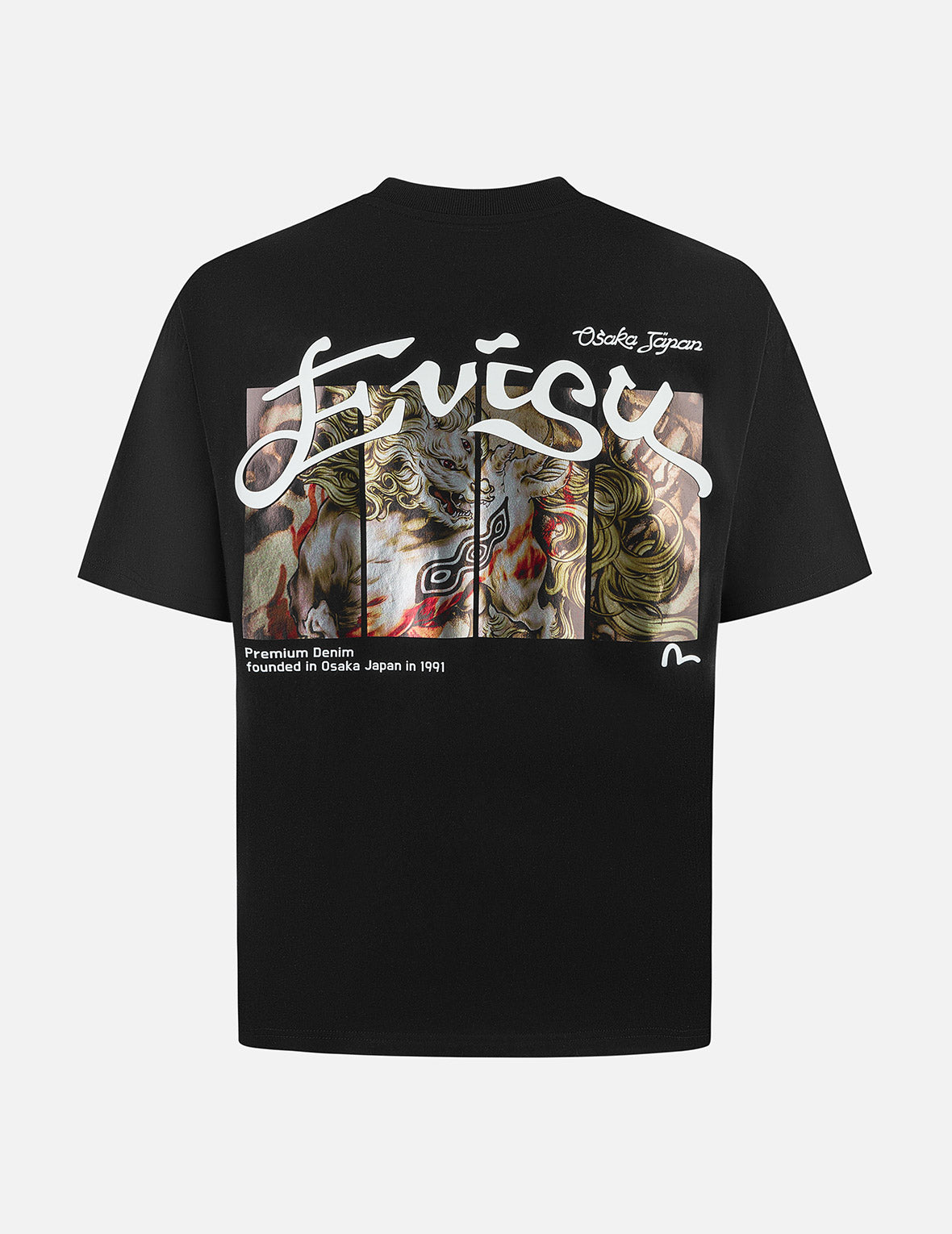 白沢プリント リラックスフィット Tシャツ