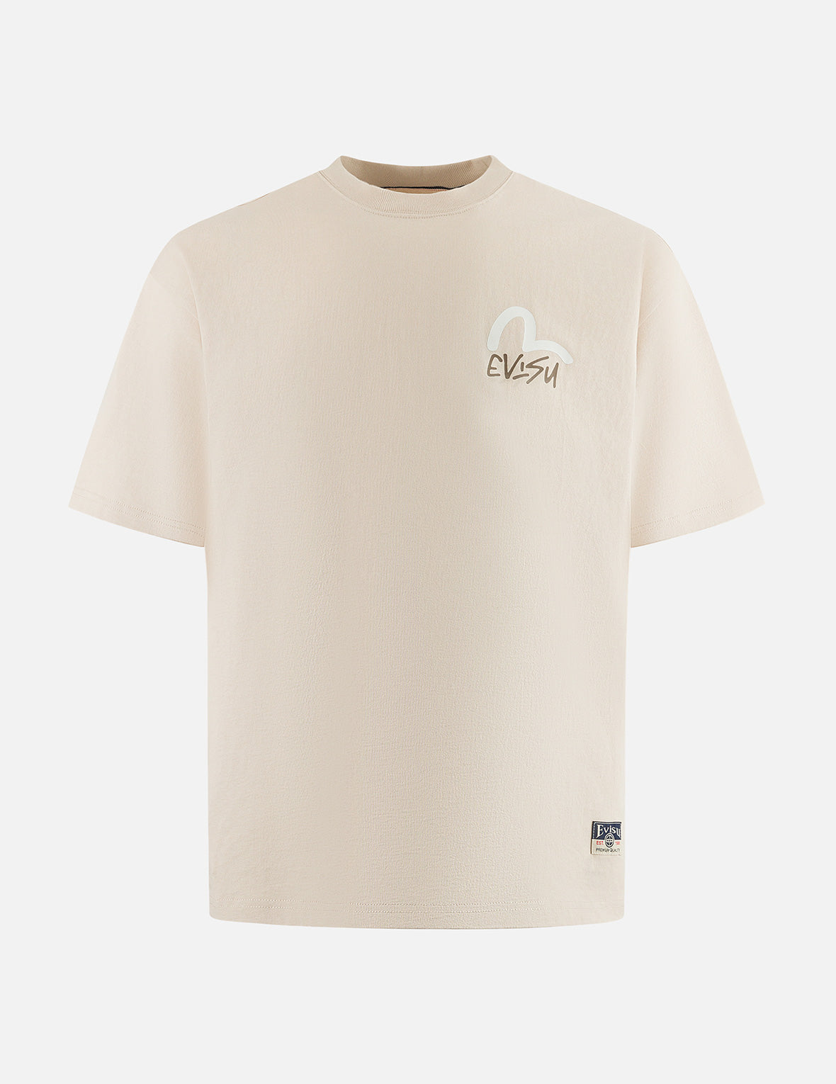 花柄仏頭プリント ルーズフィット Tシャツ  