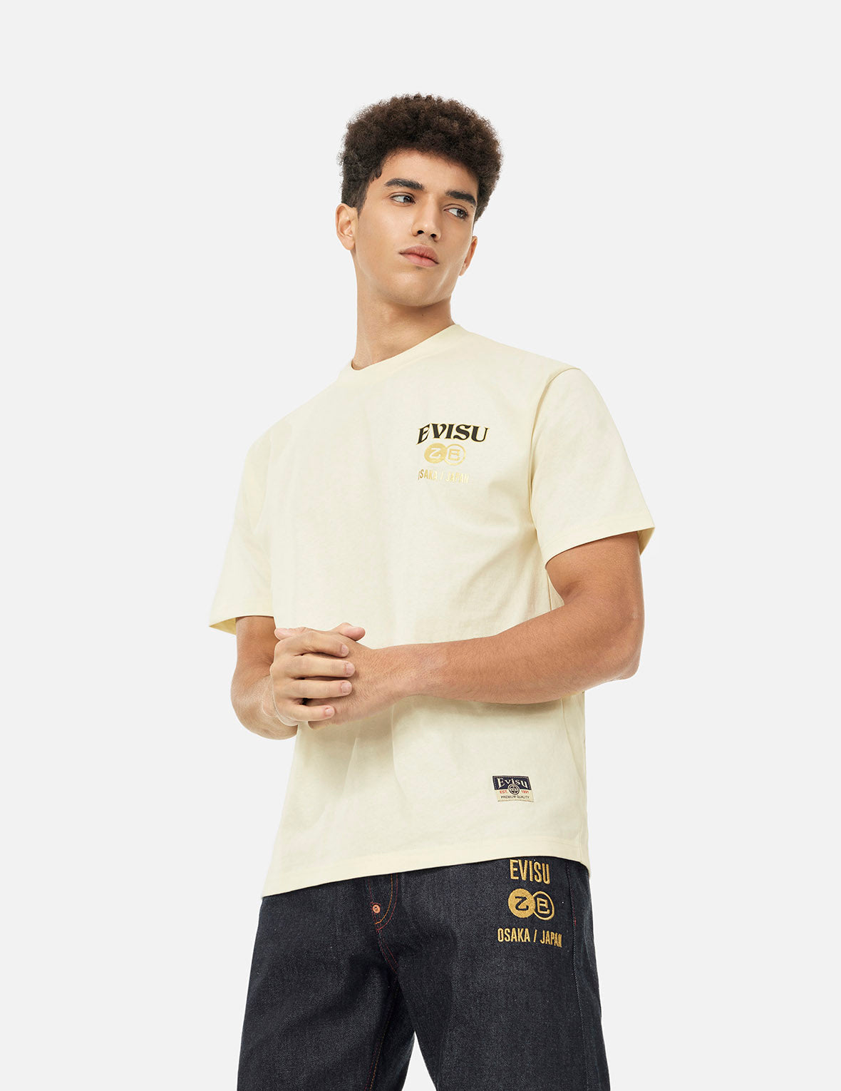 anvivid シャインスタッズアシンメトリーTシャツ 黒 レディース