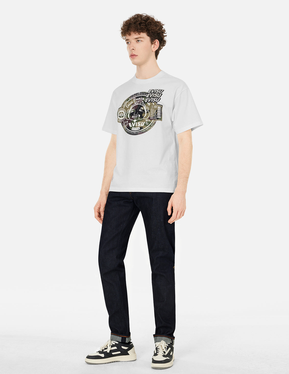 迷彩仏头プリント リラックスフィット Tシャツ