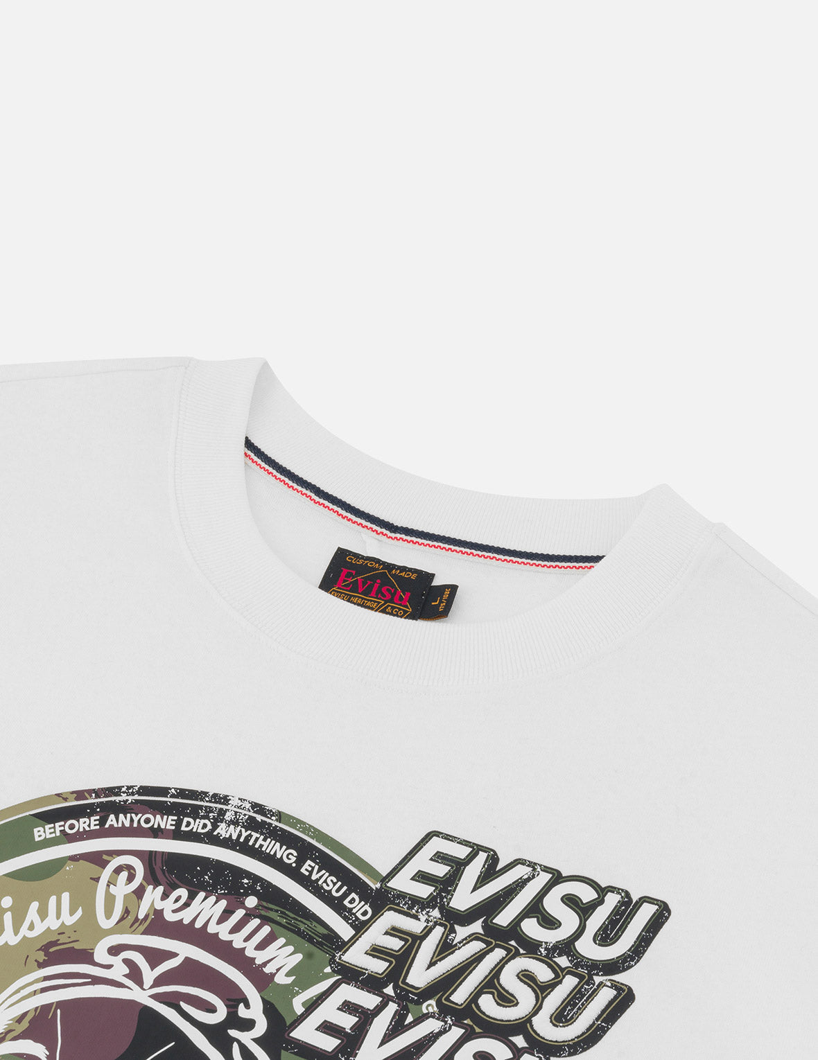 迷彩仏头プリント リラックスフィット Tシャツ