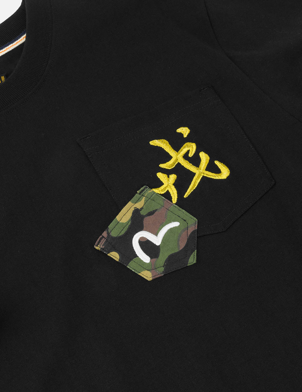 仏頭と地図プリント レギュラーフィット Tシャツ