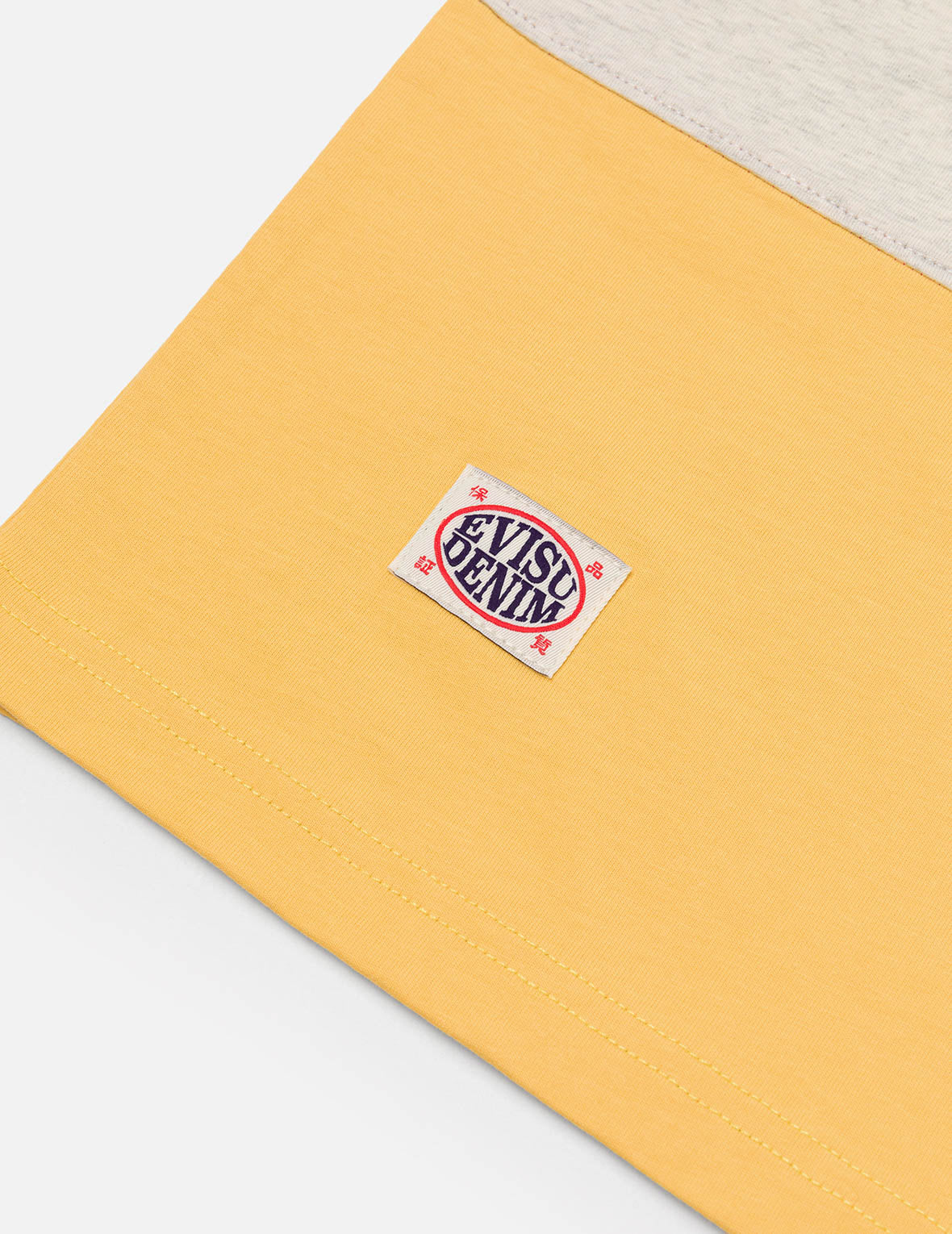 ロゴと「91」アップリケ刺繍 リラックスフィット ストライプTシャツ