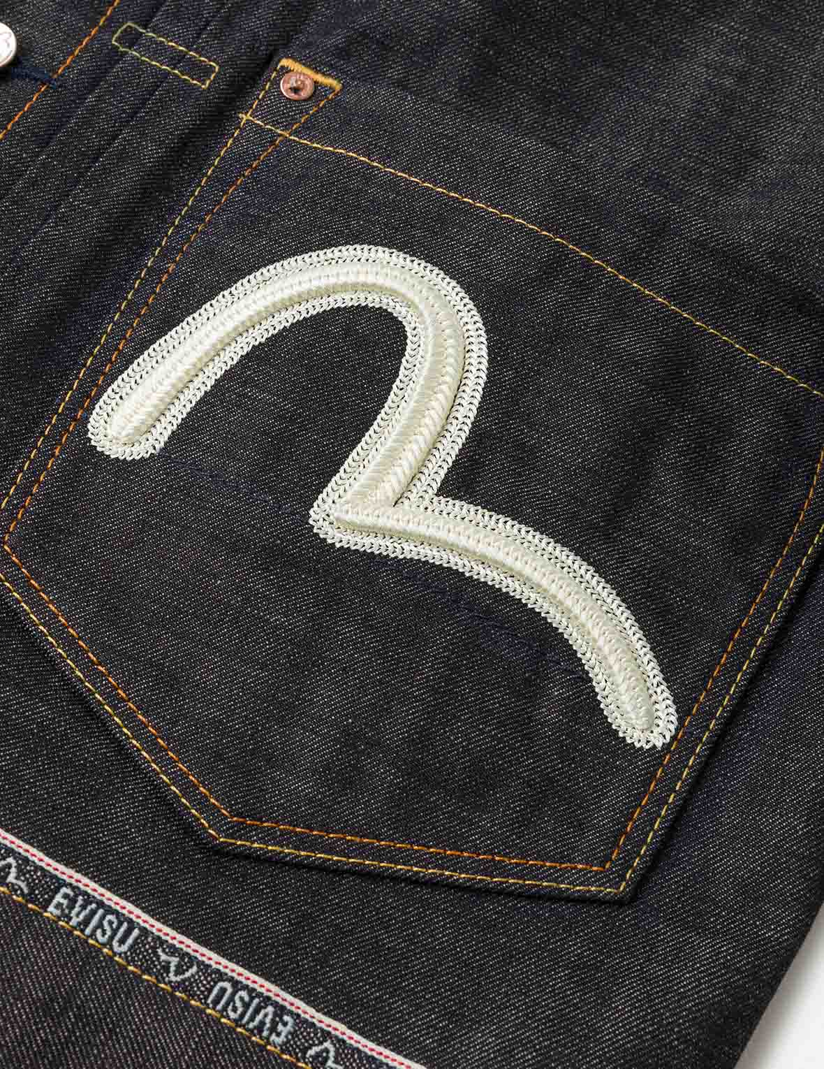 ロゴカモメ刺繍 デニムジャケット – EVISU