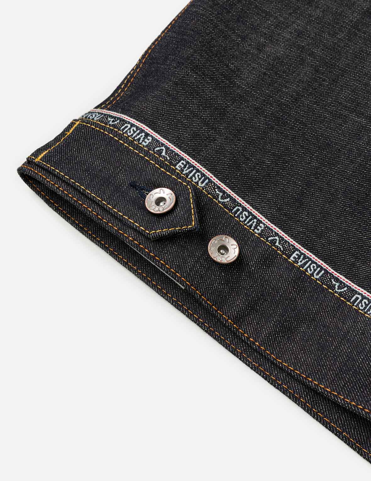 ロゴカモメ刺繍 デニムジャケット – EVISU