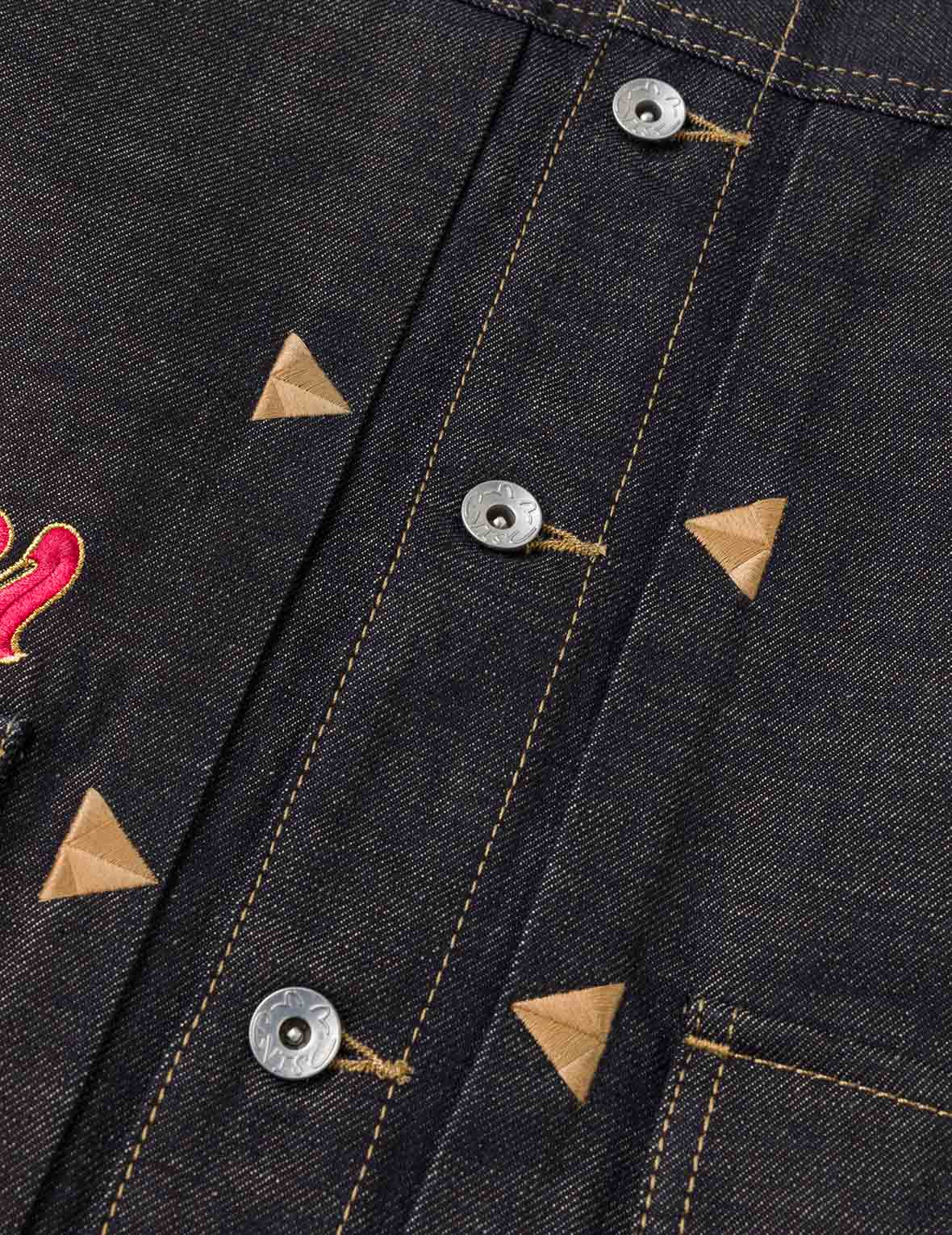 レオパード刺繍 デニムジャケット – EVISU