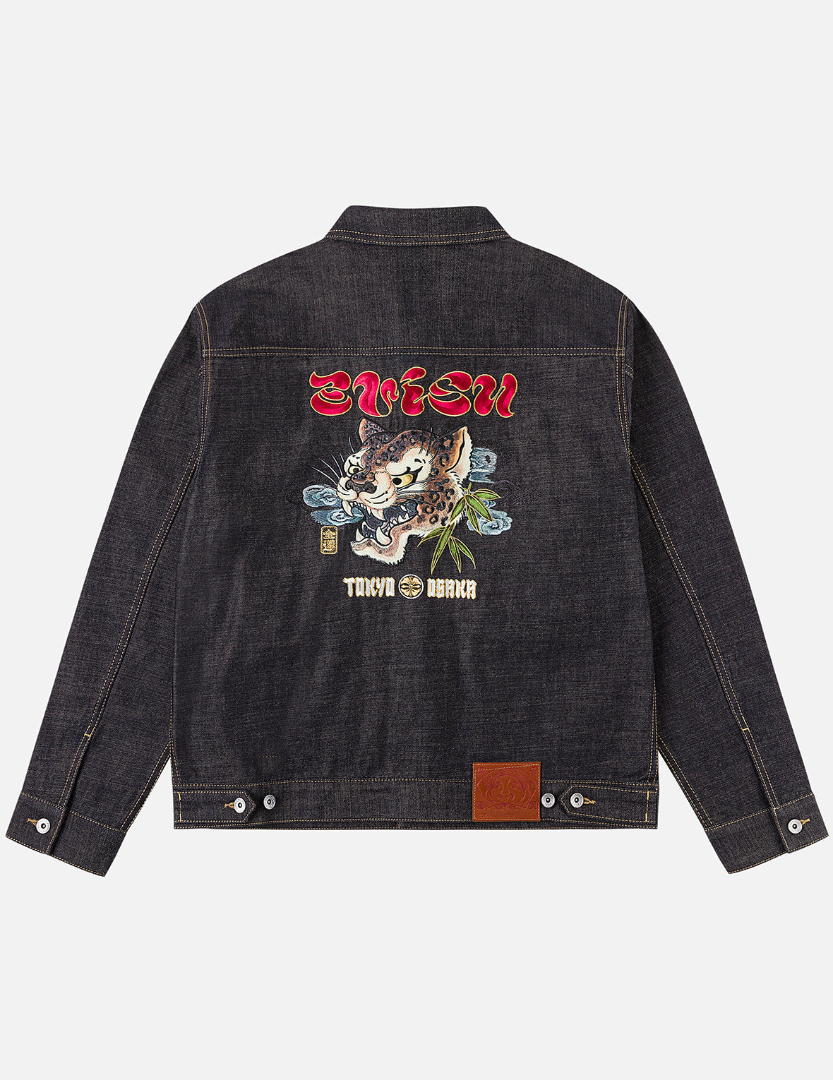 レオパード刺繍 デニムジャケット – EVISU