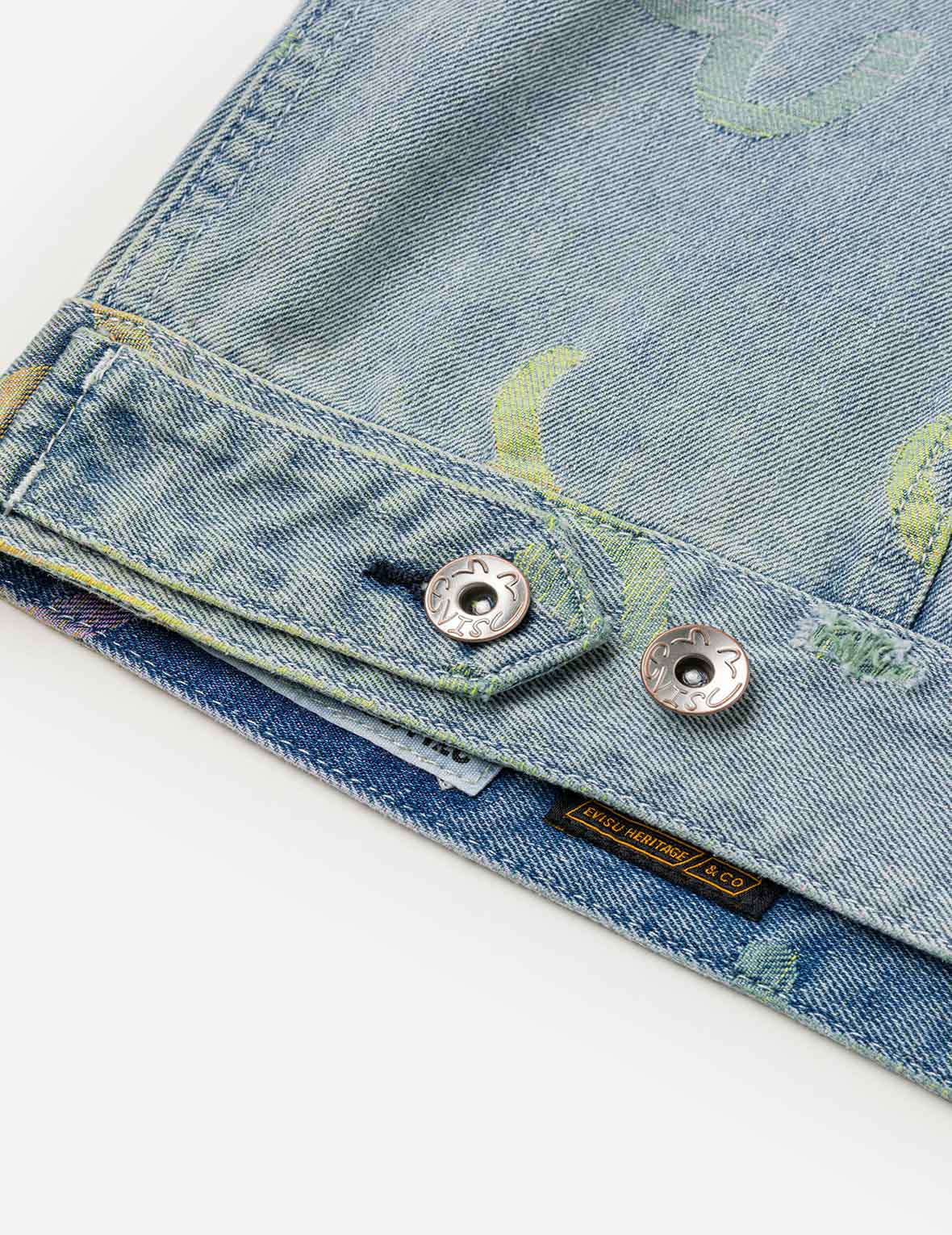 All-over Seagull Jacquard Denim Jacket