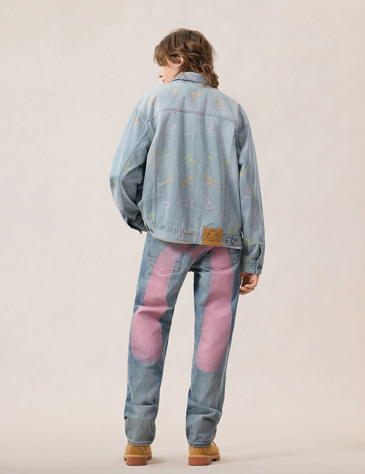 オールオーバーカモメジャカード デニムジャケット – EVISU