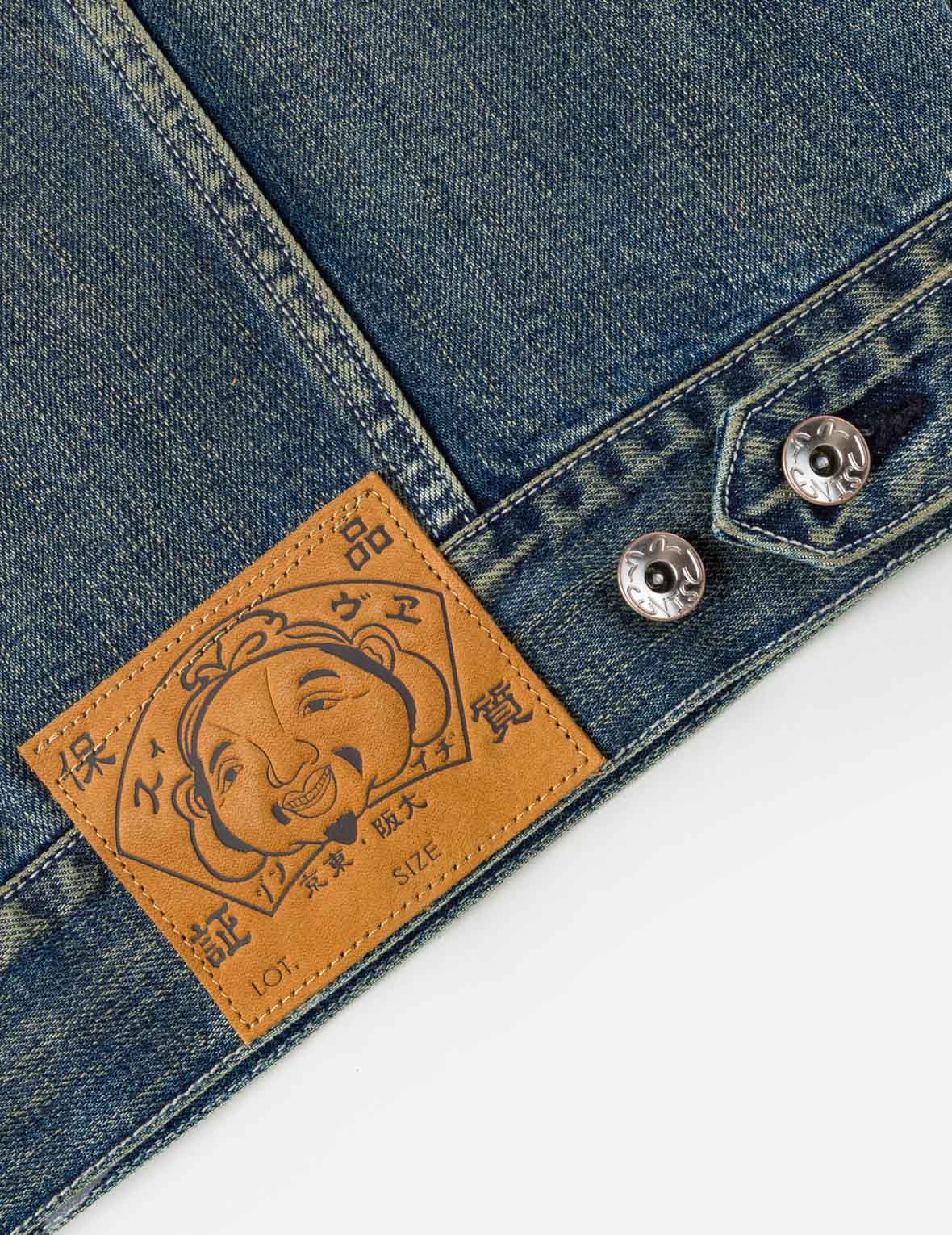 Allover Graffiti Printed Denim Jacket