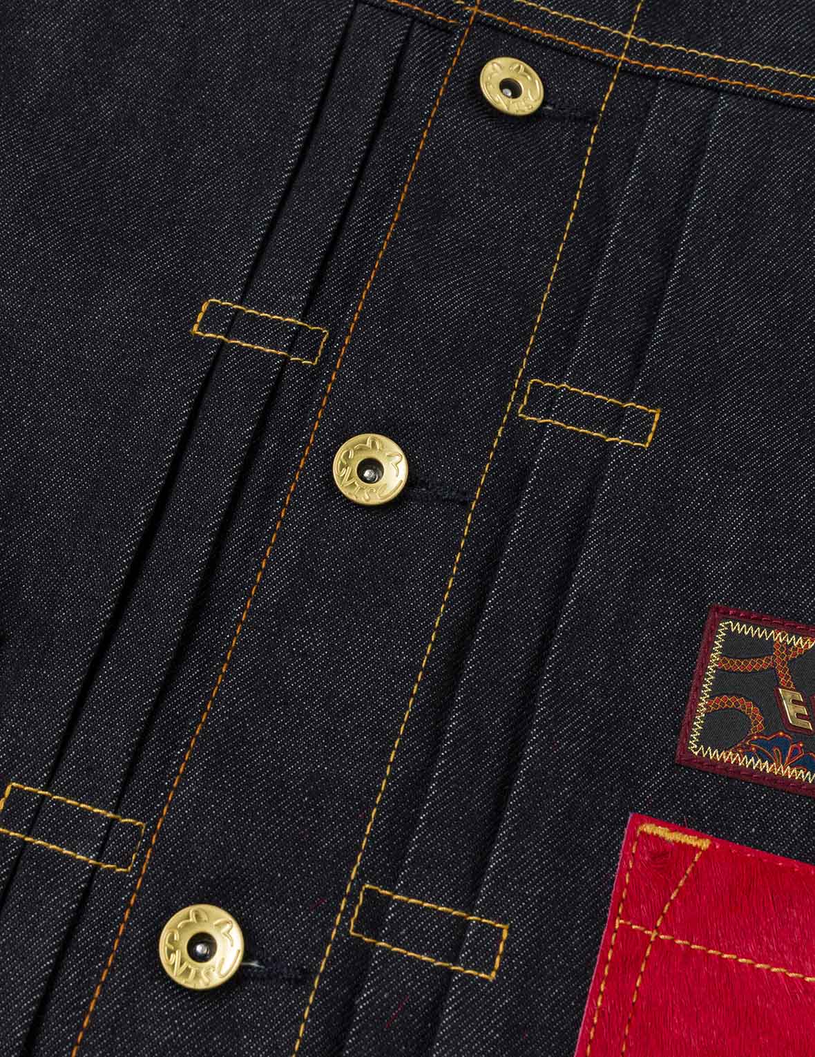 馬年刺繍 デニムジャケット