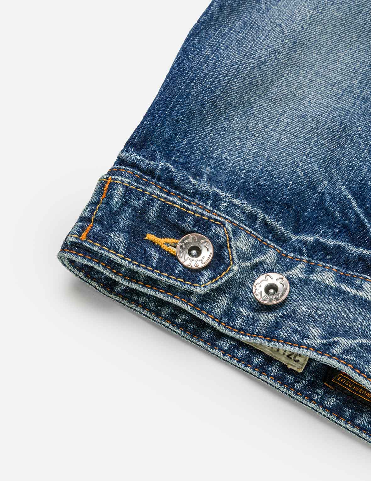 EVISU & カモメアップリケ デニムチャイナジャケット