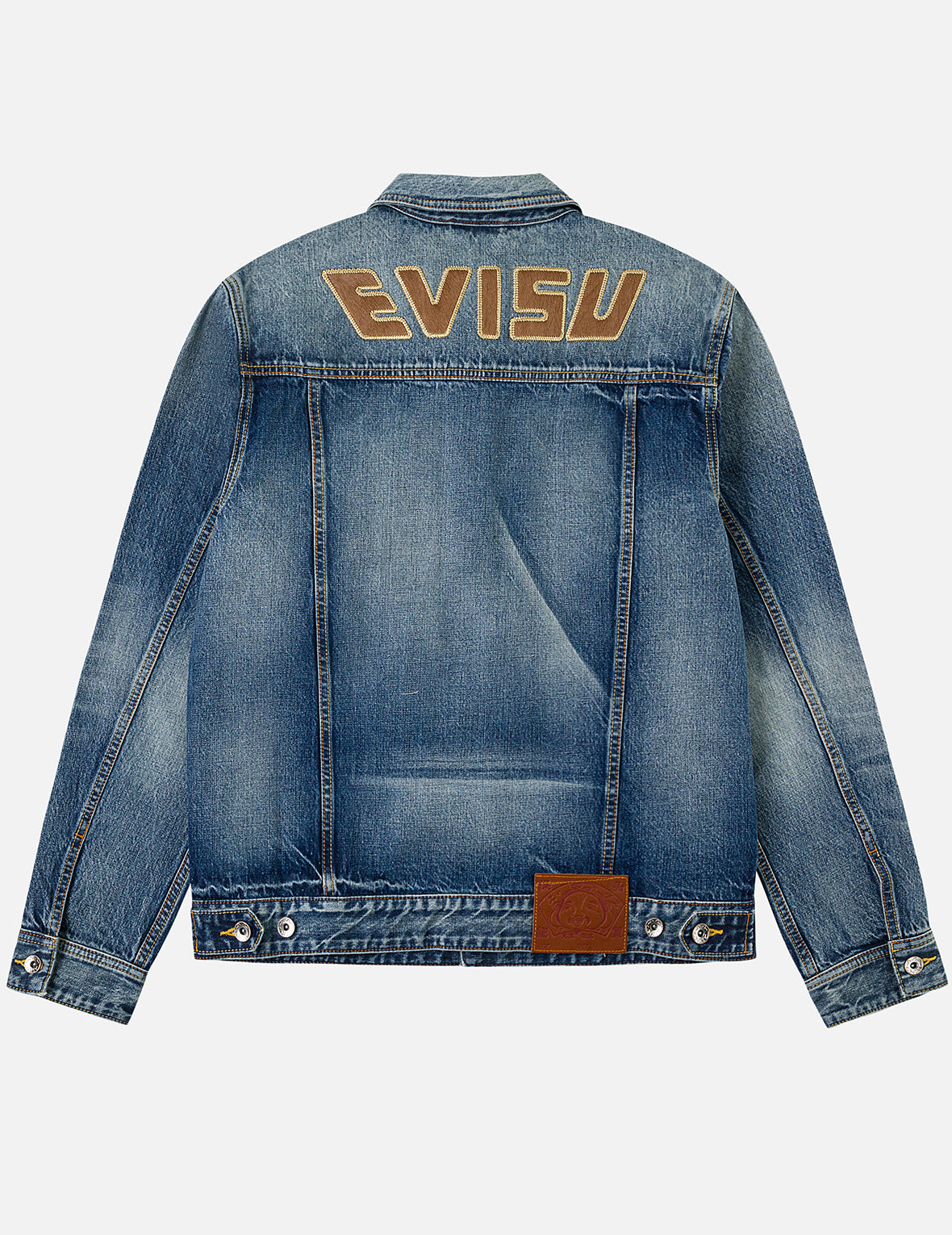 EVISU & カモメアップリケ デニムチャイナジャケット