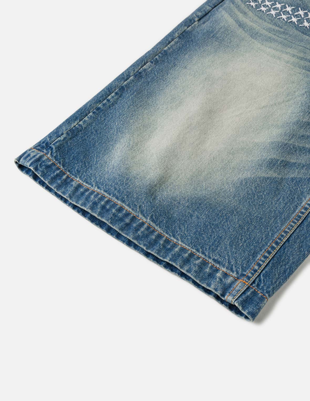 刺し子パッチ デニムショーツ – EVISU