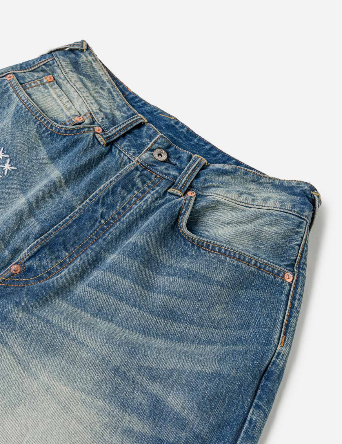 刺し子パッチ デニムショーツ – EVISU